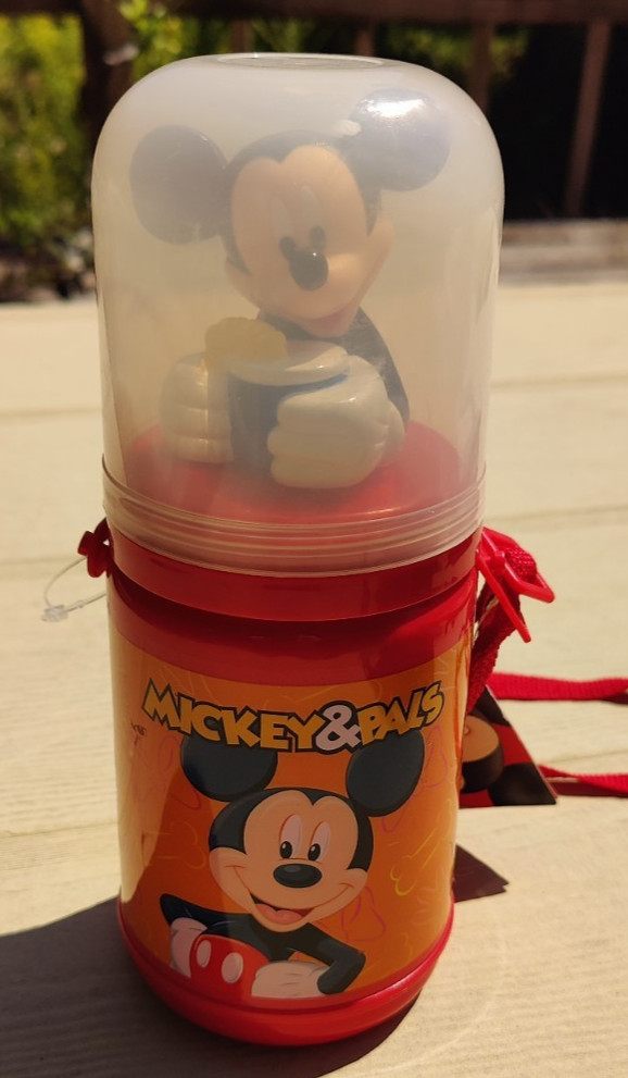 RARE Vintage 1988 Mickey Mouse NOS Character Head Thermos Pluto Mini Mouse