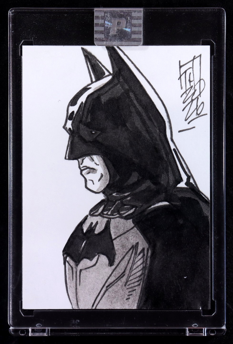 Tom Hodges Batman DC Original Art Sketch Card 1/1 Pristine Authentic Tom Hodges Batman DC Original Art Sketch Card 1/1 Pristine Authentic