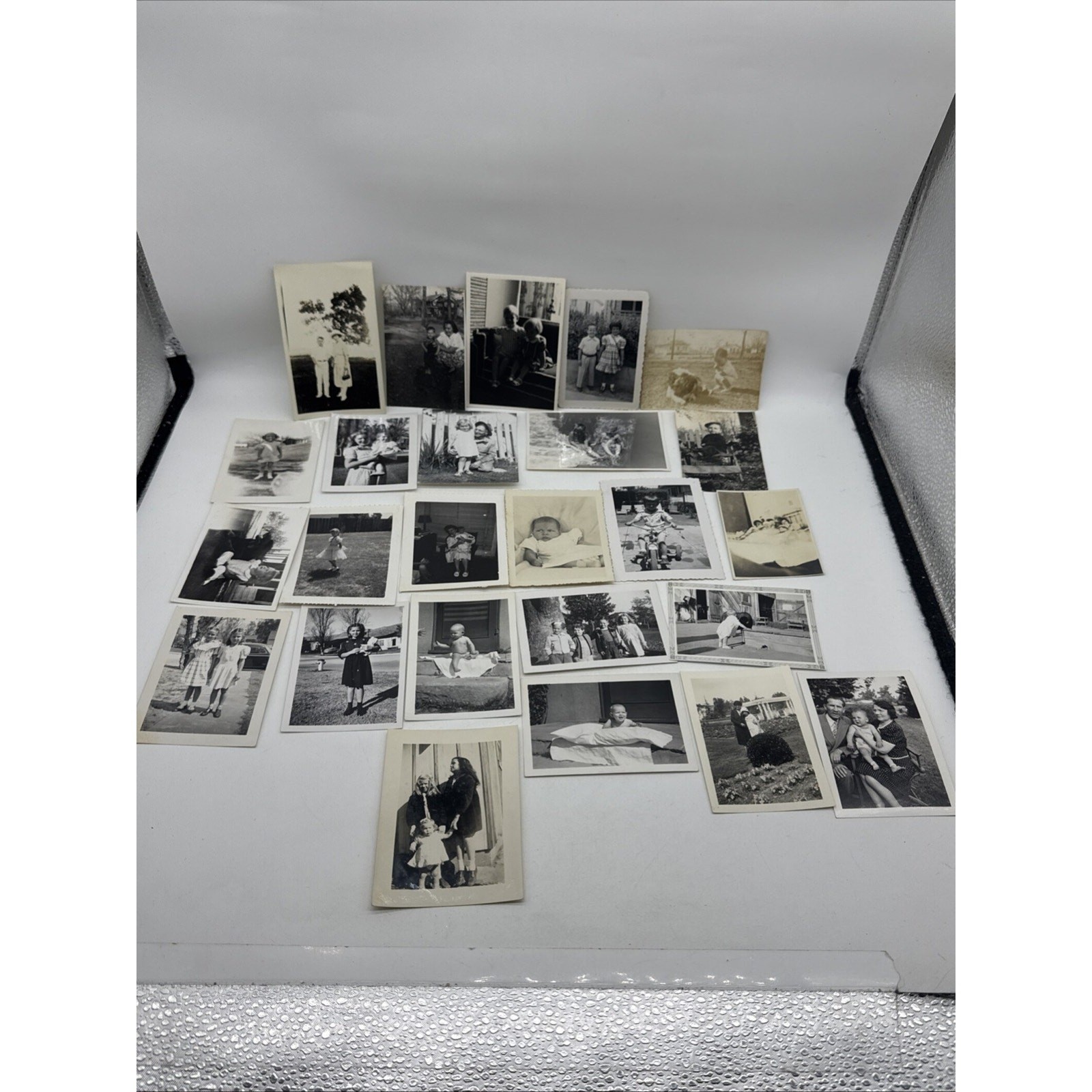 Lot of 25 VTG B&W Snapshots Original Random Found Old Photographs MCM Lot of 25 VTG B&W Snapshots Original Random Found Old Photographs MCM