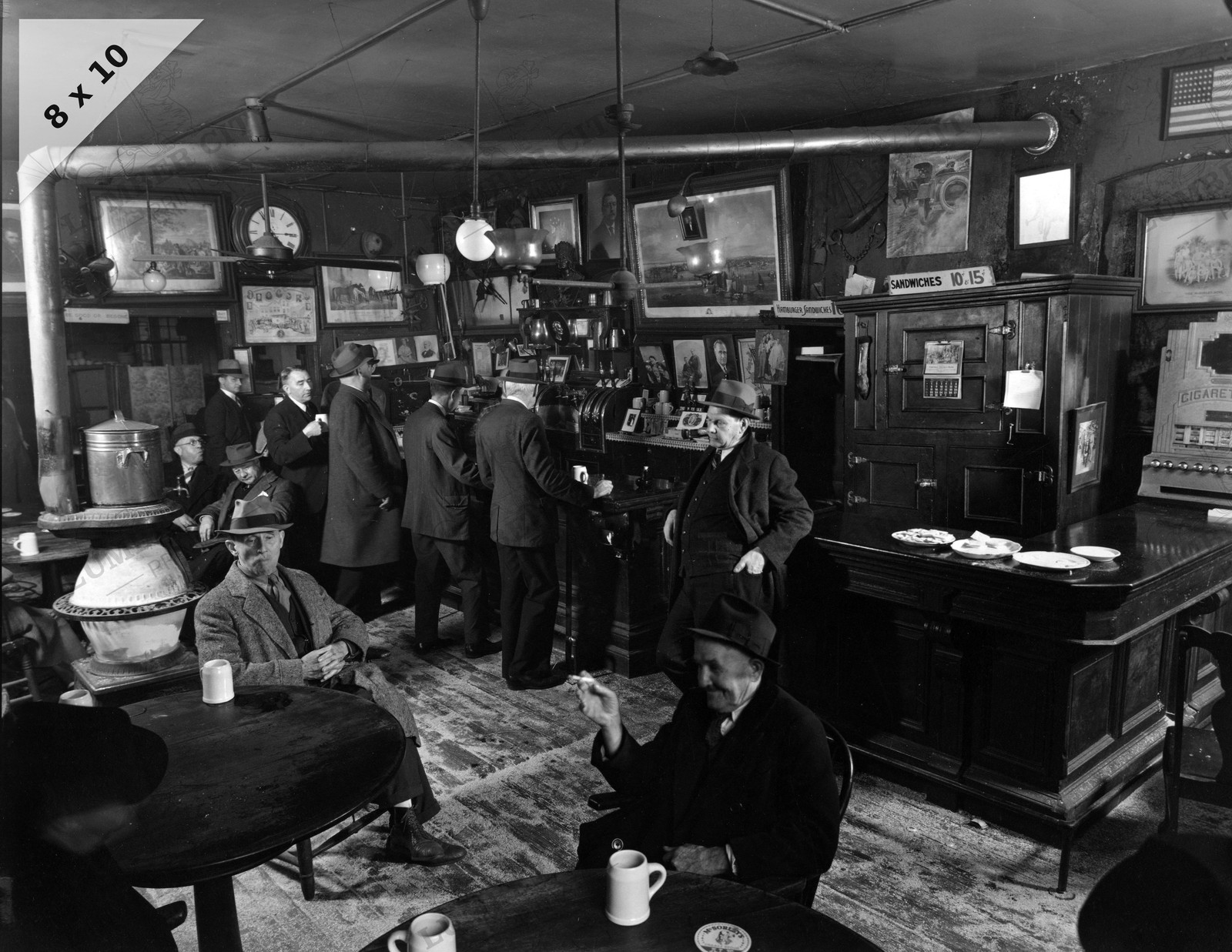 1937 McSorley\'s Old Ale House NYC Bar Scene 8\