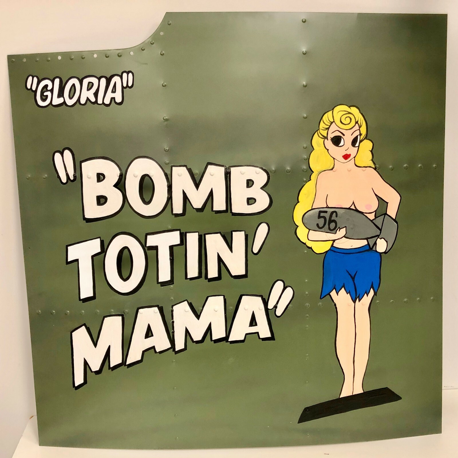 CUSTOM NOSE ART PANEL- Painted from your submitted artwork sample   NAP-0118