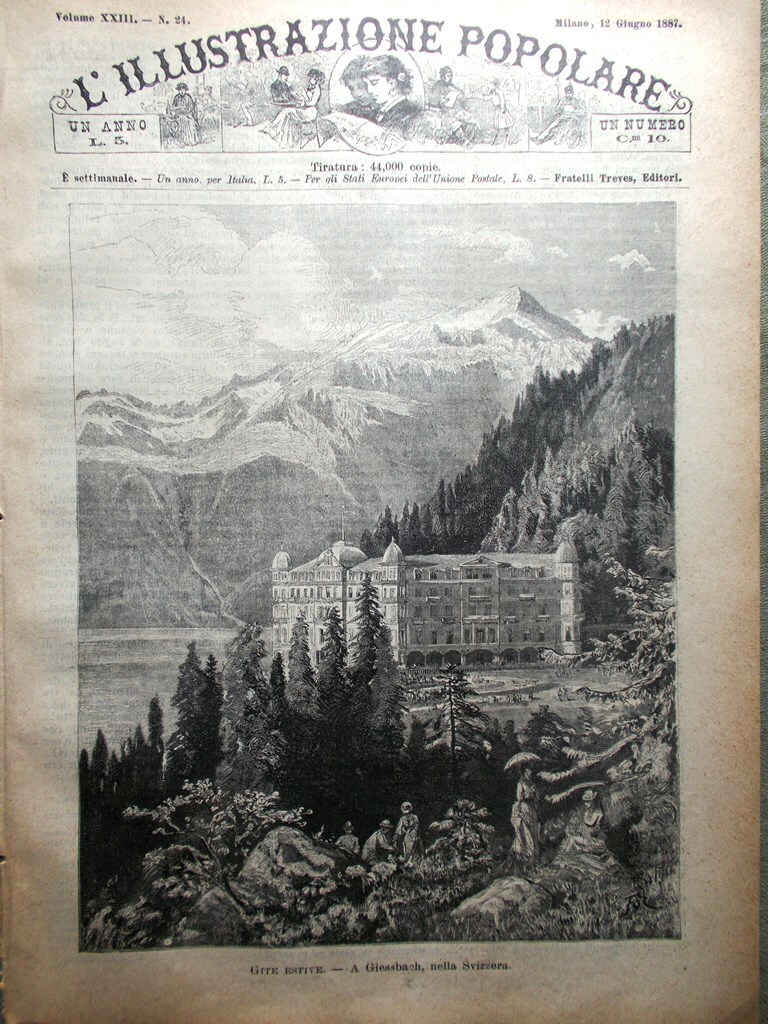 L\'illustrazione Popolare 12 June 1887 Exhibition Bakery Coal Mines