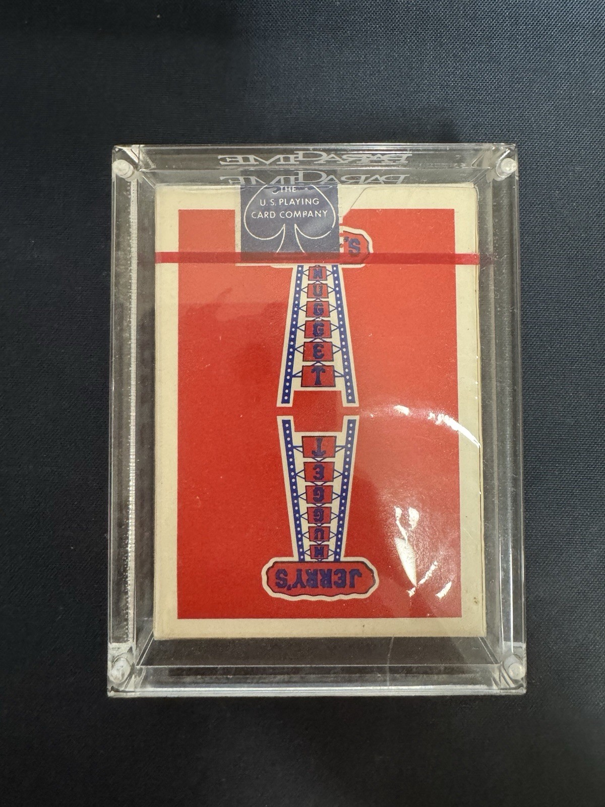 Authentic Vintage JERRY'S NUGGET Playing Cards Red Little Damaged Not Reprints