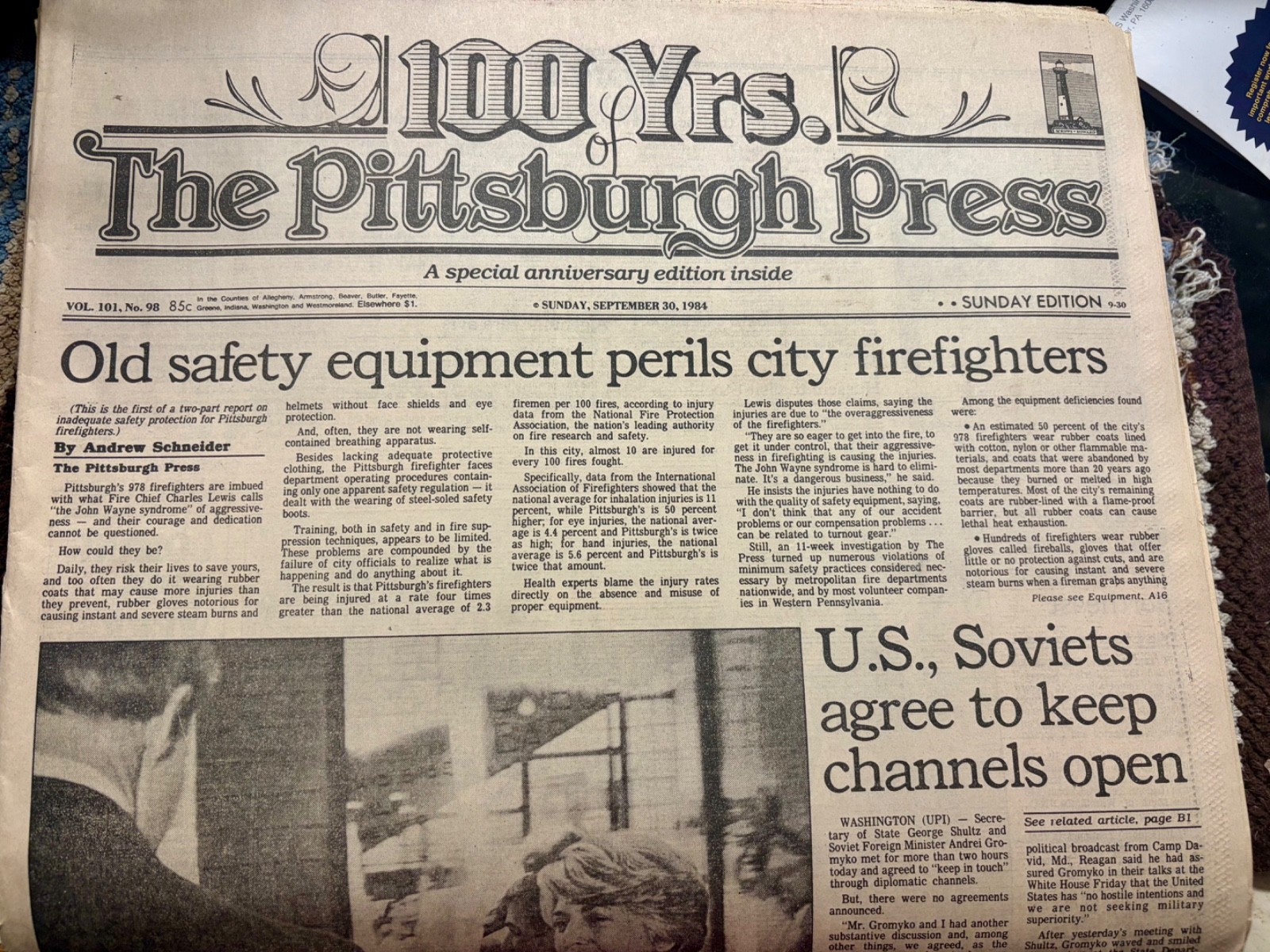 100 Yrs. The Pittsburgh Press