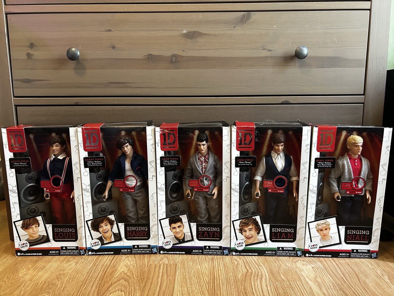 Original 2011 One Direction Collectible Figure Dolls Set of 5