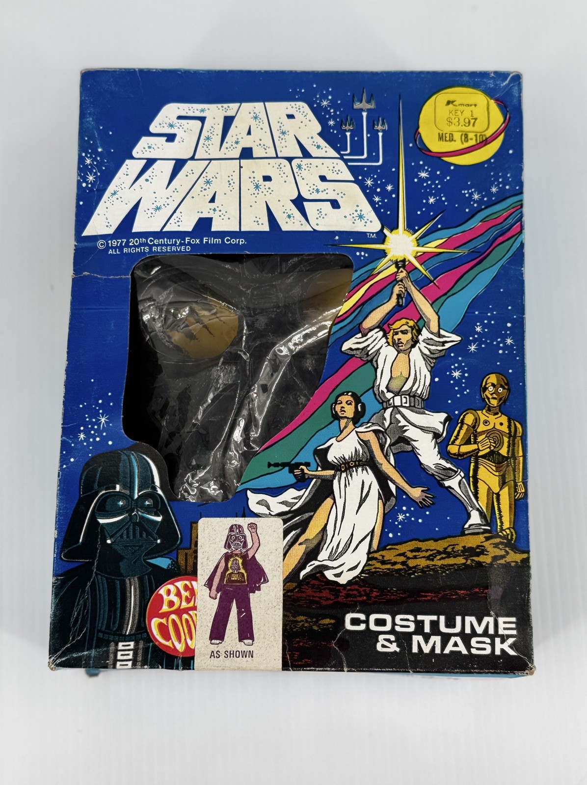 Star Wars Darth Vader Costume 1977 Ben Cooper Rare Box Variant Vintage