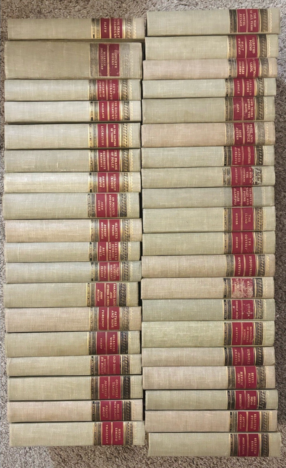 Classic Club / Walter J. Black / Partial Set of 38 Volumes Classic Club / Walter J. Black / Partial Set of 38 Volumes