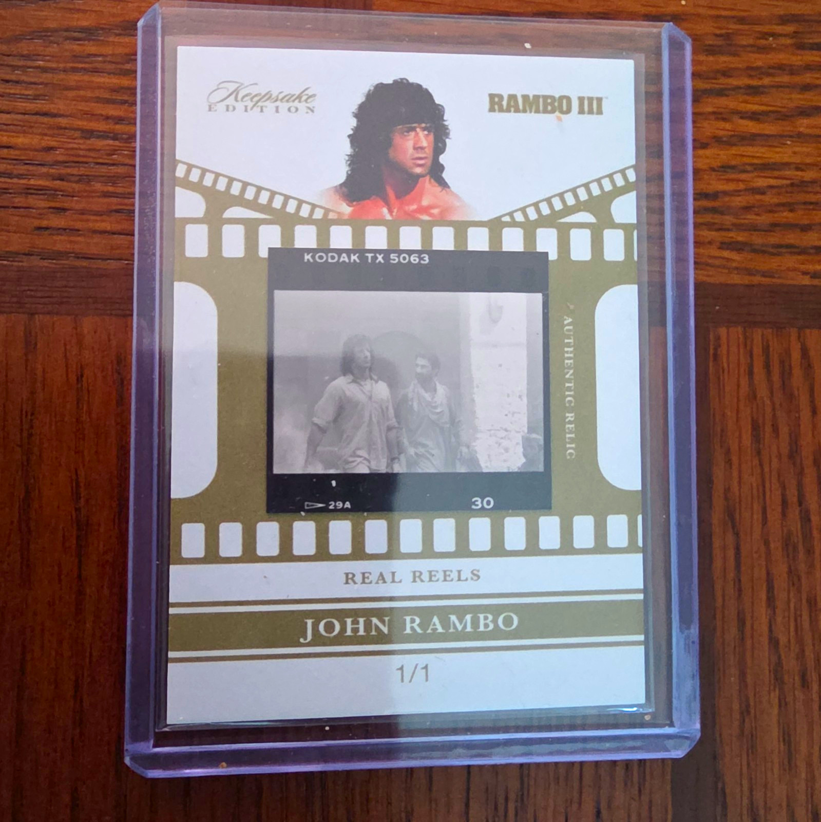 2024 Keepsake Edition Rambo III Real Reels John Rambo #190 1/1 Relic