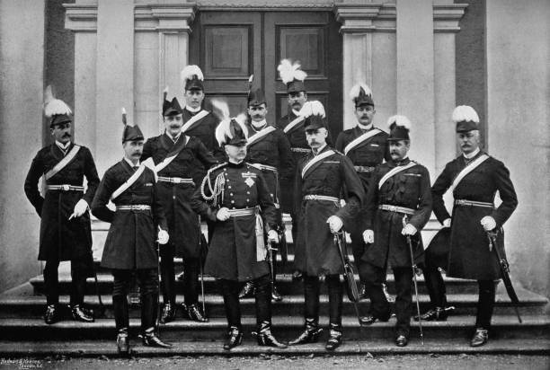 Lord Wolseley And The Headquarters Staff 1896 Ireland Old Photo