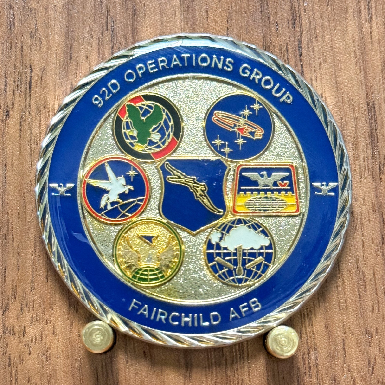 92nd Operations Group Fairchild AFB Air Force Jet Emblem Challenge Coin  W#8