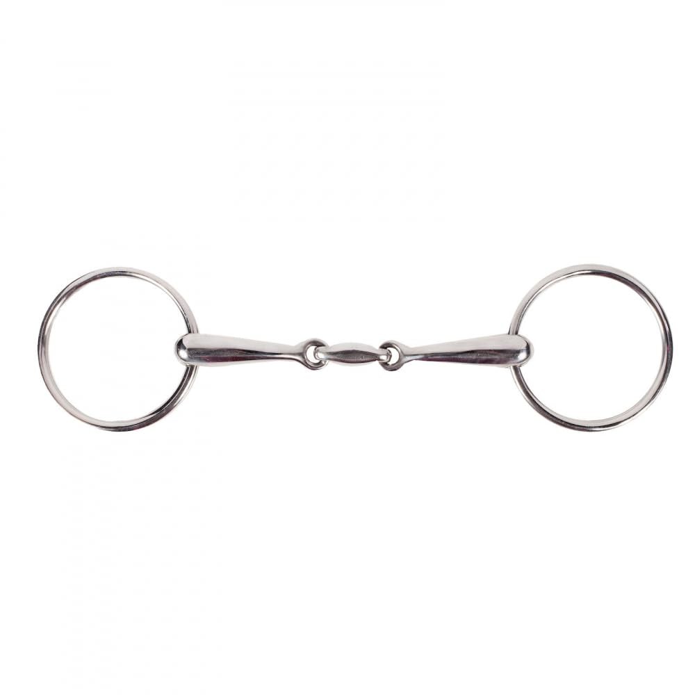 HORZE Lozenge Link Loose Ring Snaffle Bit - 16mm Width - 5.75, Stainless Steel HORZE Lozenge Link Loose Ring Snaffle Bit - 16mm Width - 5.75, Stainless Steel
