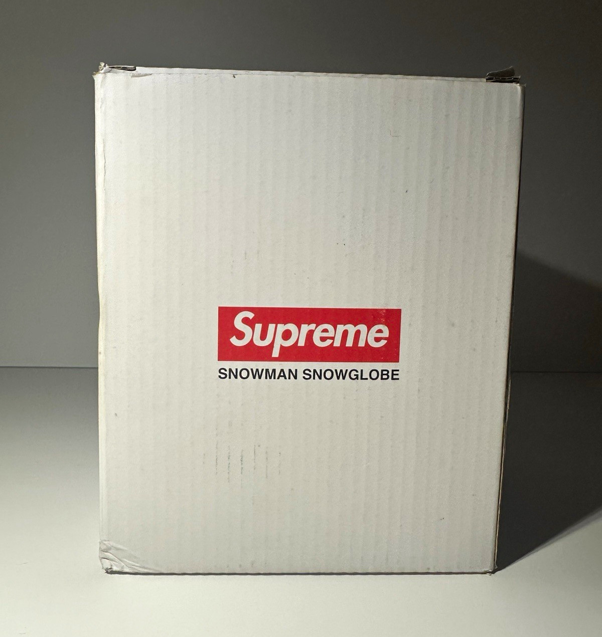 Supreme Snowman Snow Globe Glass Water Filled Boxed Red/White Christmas Supreme Snowman Snow Globe Glass Water Filled Boxed Red/White Christmas