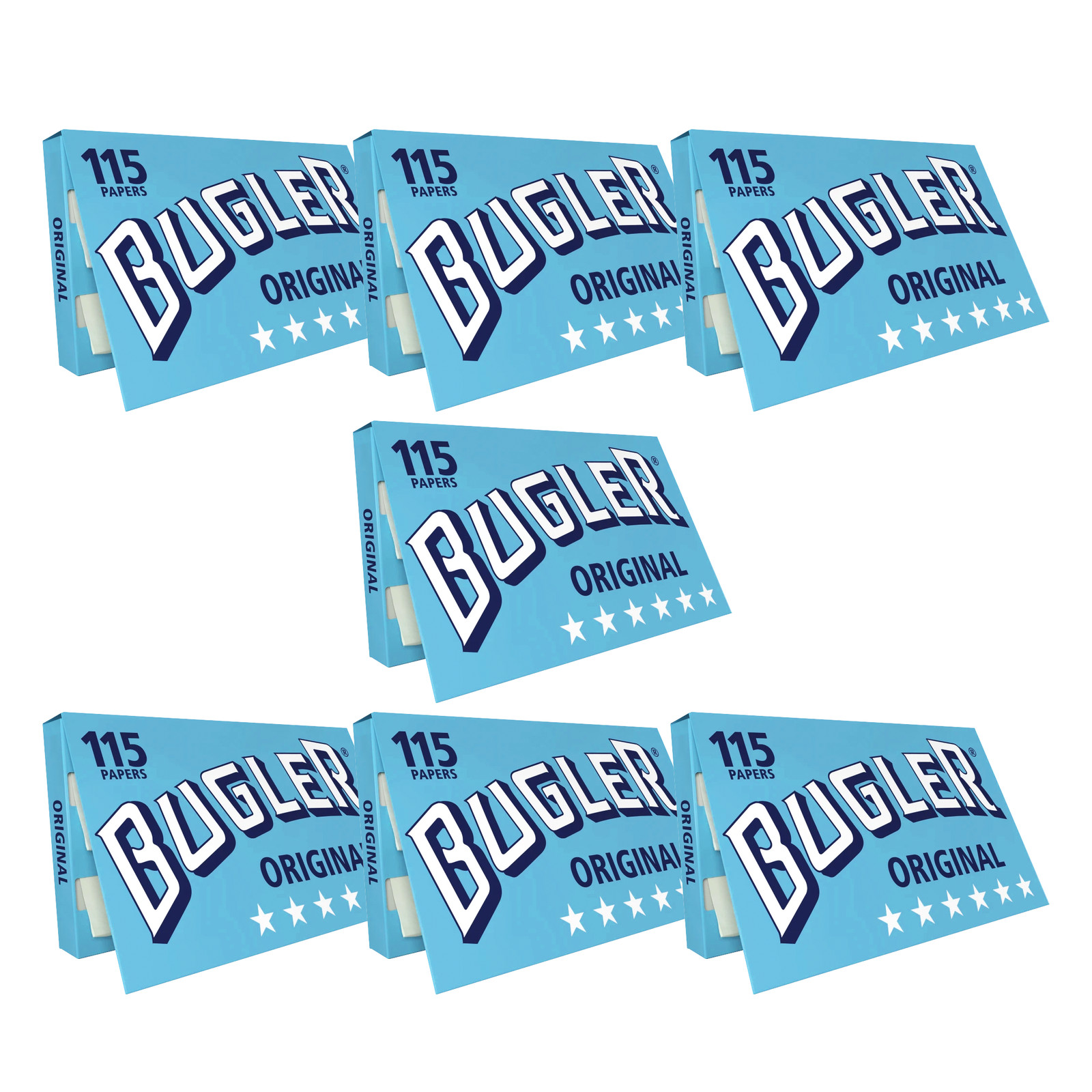 Bugler Cigarette Rolling Papers Original Single Wide 70mm (805 Leaves) 7 Packs