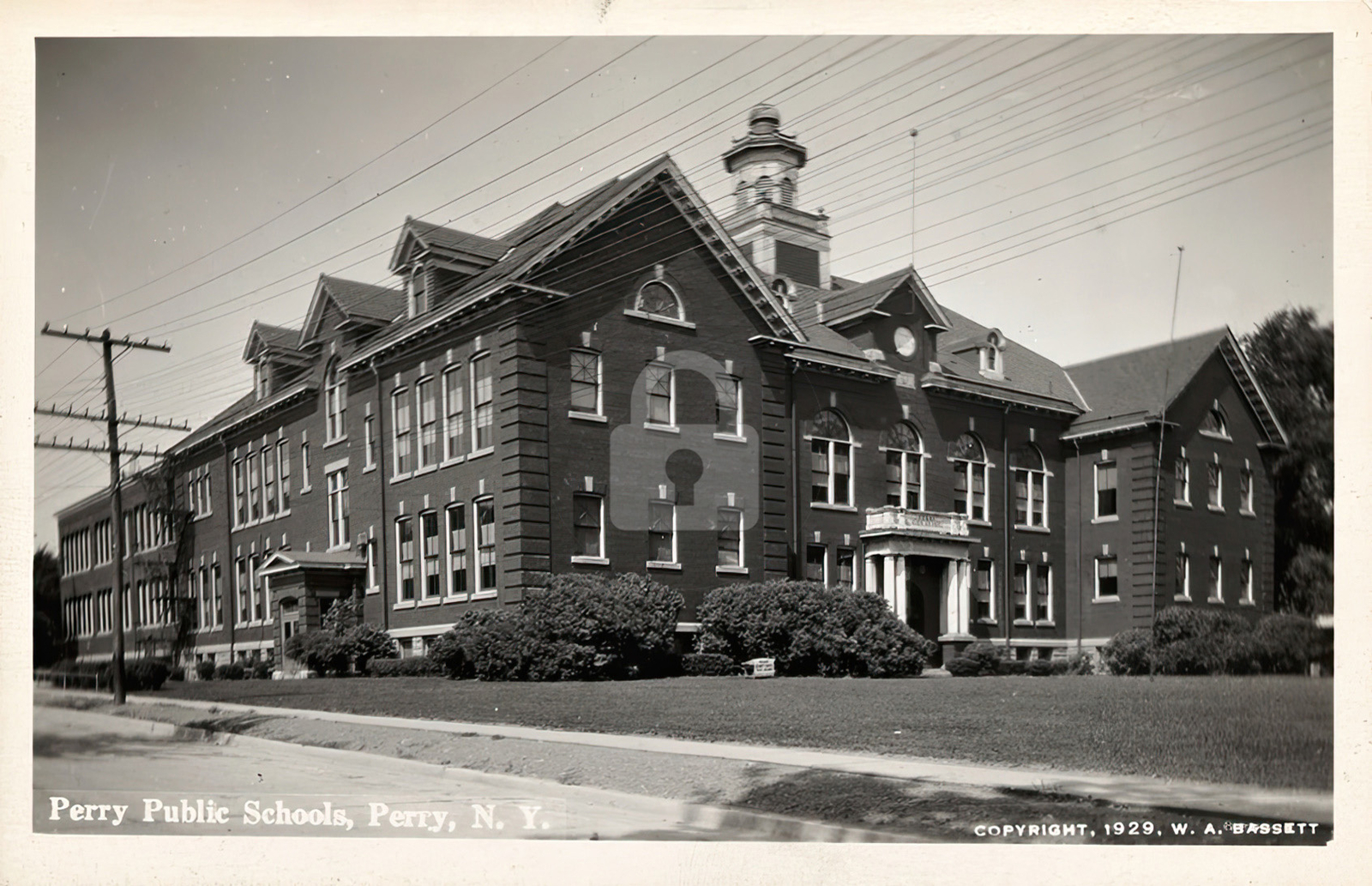 Perry Public Schools Perry NY New York 1929 RPPC Photo Postcard COPY Perry Public Schools Perry NY New York 1929 RPPC Photo Postcard COPY