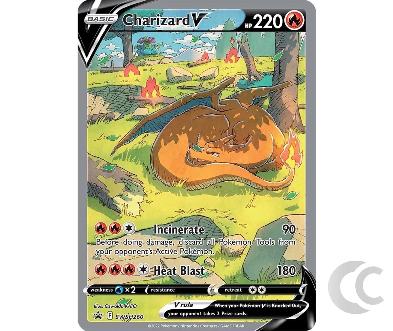 Charizard V 260 SWSH Black Star Promo SWSH Pokemon TCG English NM