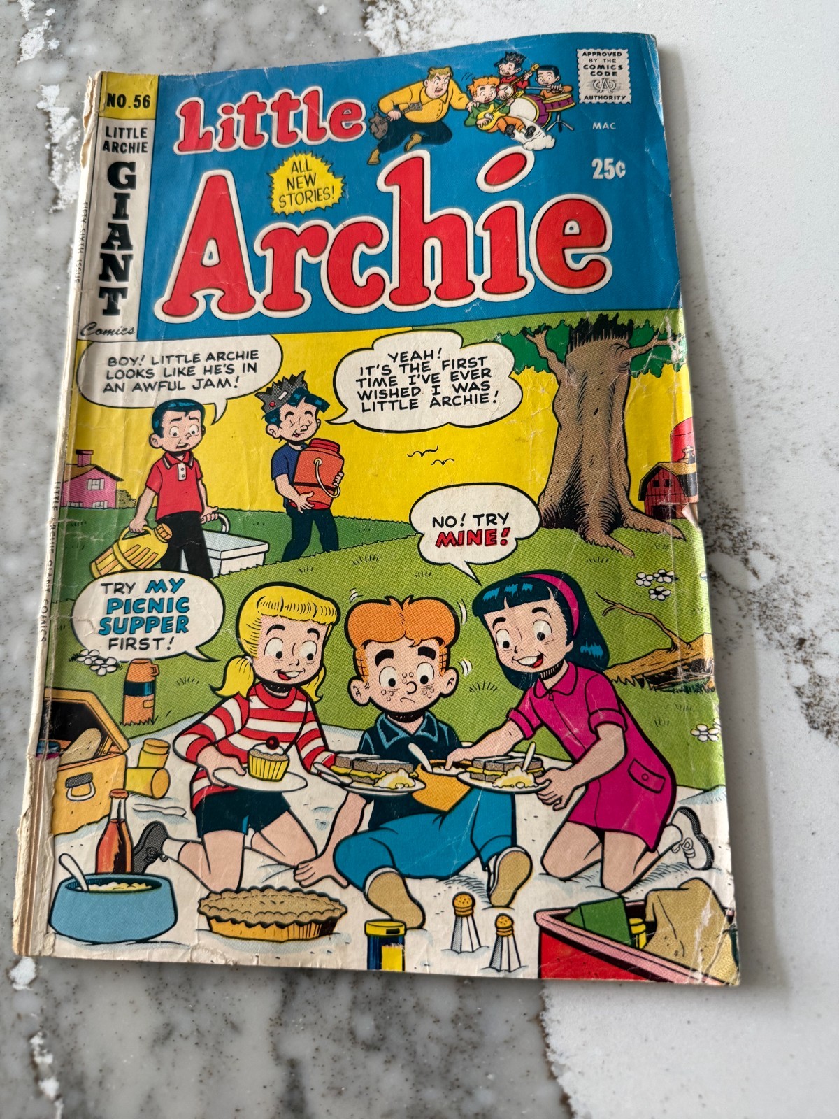 Little Archie Giant Comics #56 Vintage Archie Comics 25 Cent Bronze Age Comic Little Archie Giant Comics #56 Vintage Archie Comics 25 Cent Bronze Age Comic