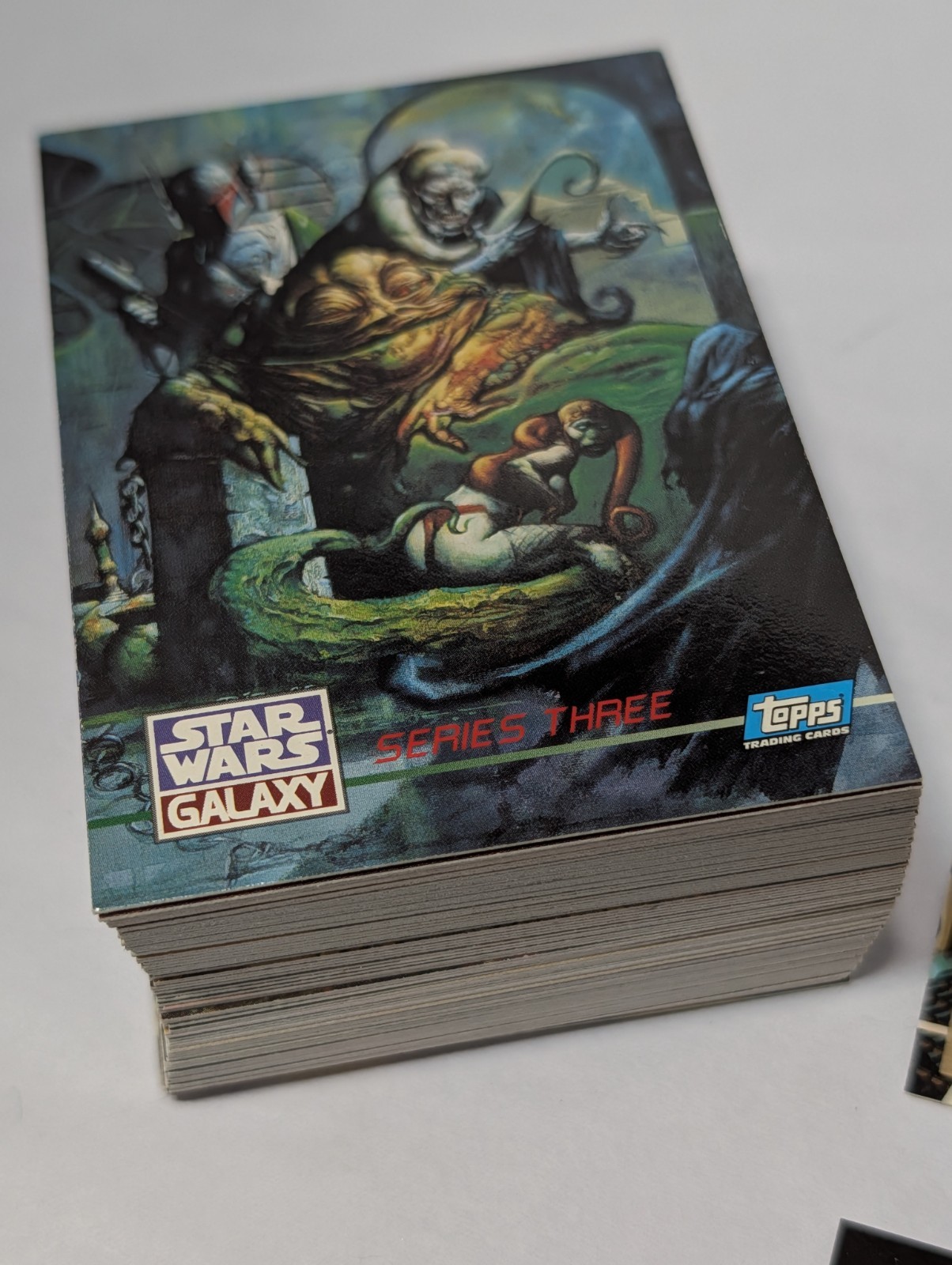 1995 Topps Star Wars Galaxy Series 3 #276-365-Base Card Set + Lucas Foil #L1-L12 1995 Topps Star Wars Galaxy Series 3 #276-365-Base Card Set + Lucas Foil #L1-L12
