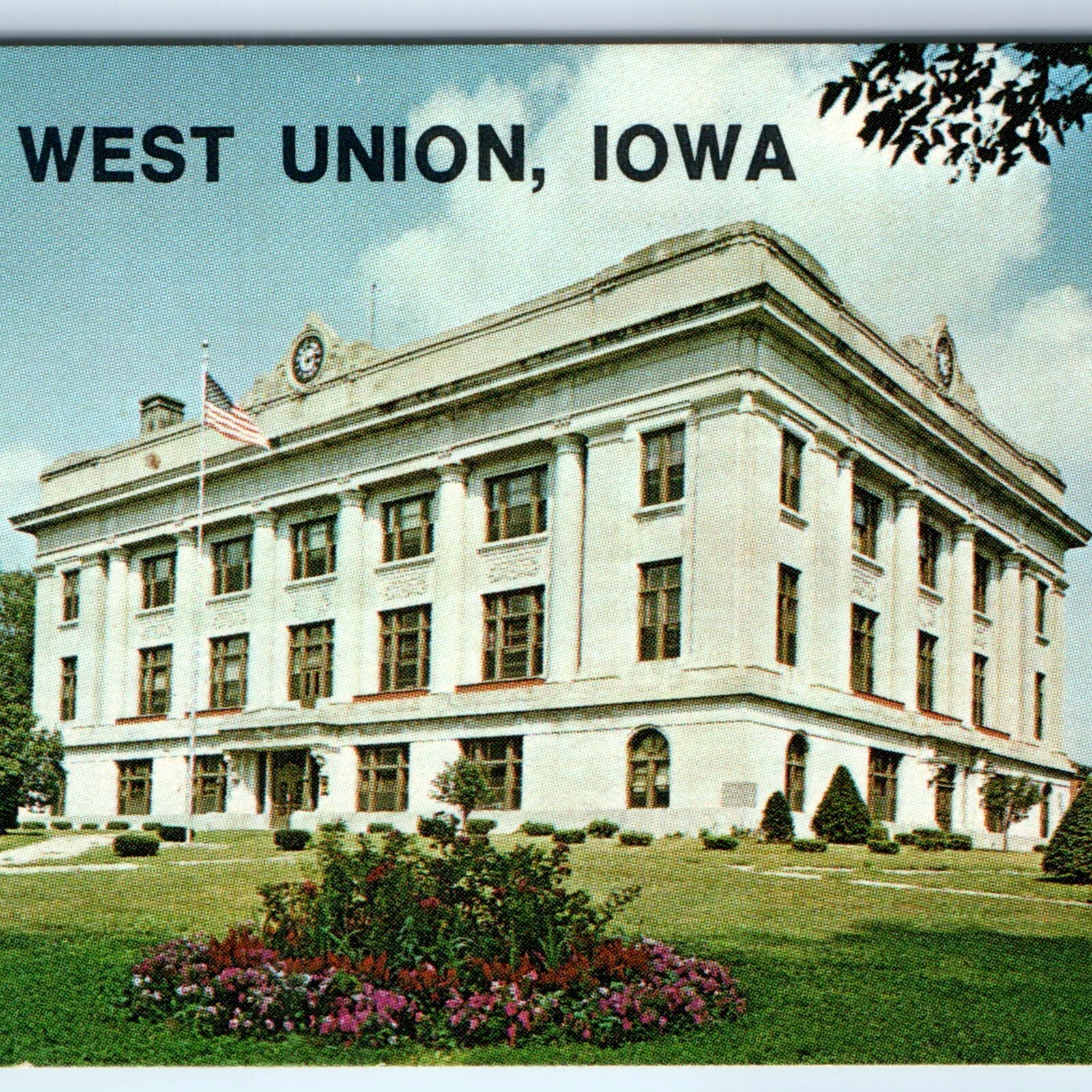 Vtg West Union IA Fayette County Courthouse Doris Springer Republican Vote Card