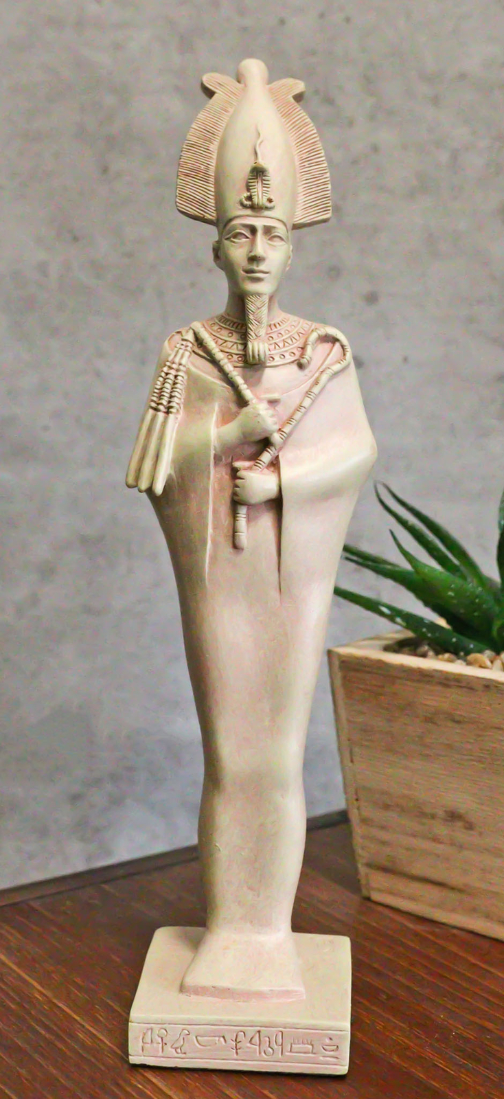 Classical Egyptian God Of Underworld Osiris Holding Crook And Flail Statue 5