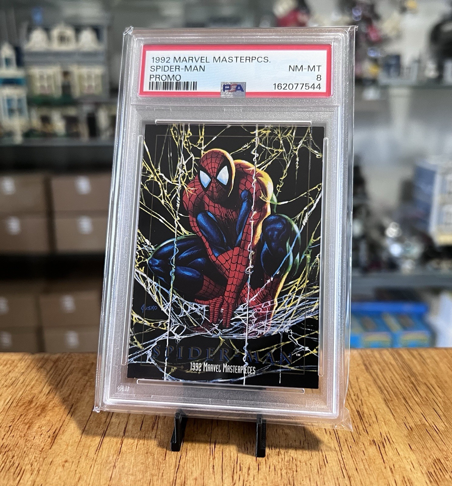 PROMO 1992 VERY RARE Skybox Marvel Masterpieces Spider-Man PSA Spiderman #87