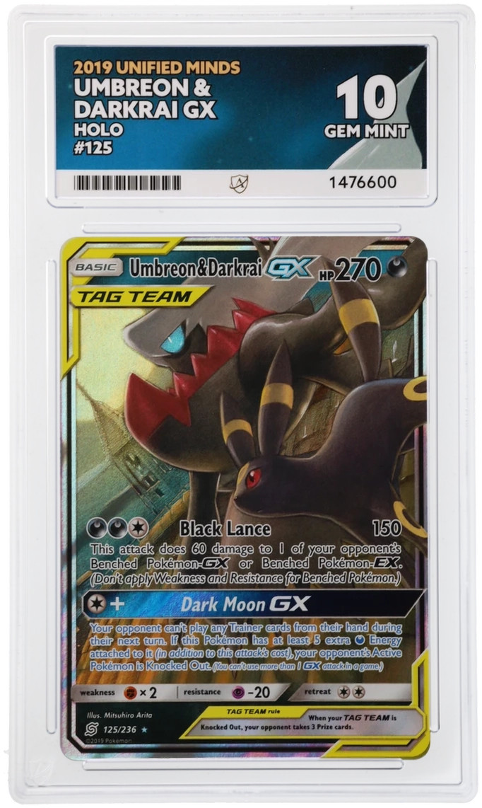ACE 10   - Umbreon & Darkrai GX - 125/236 - Unified Minds - Pokemon