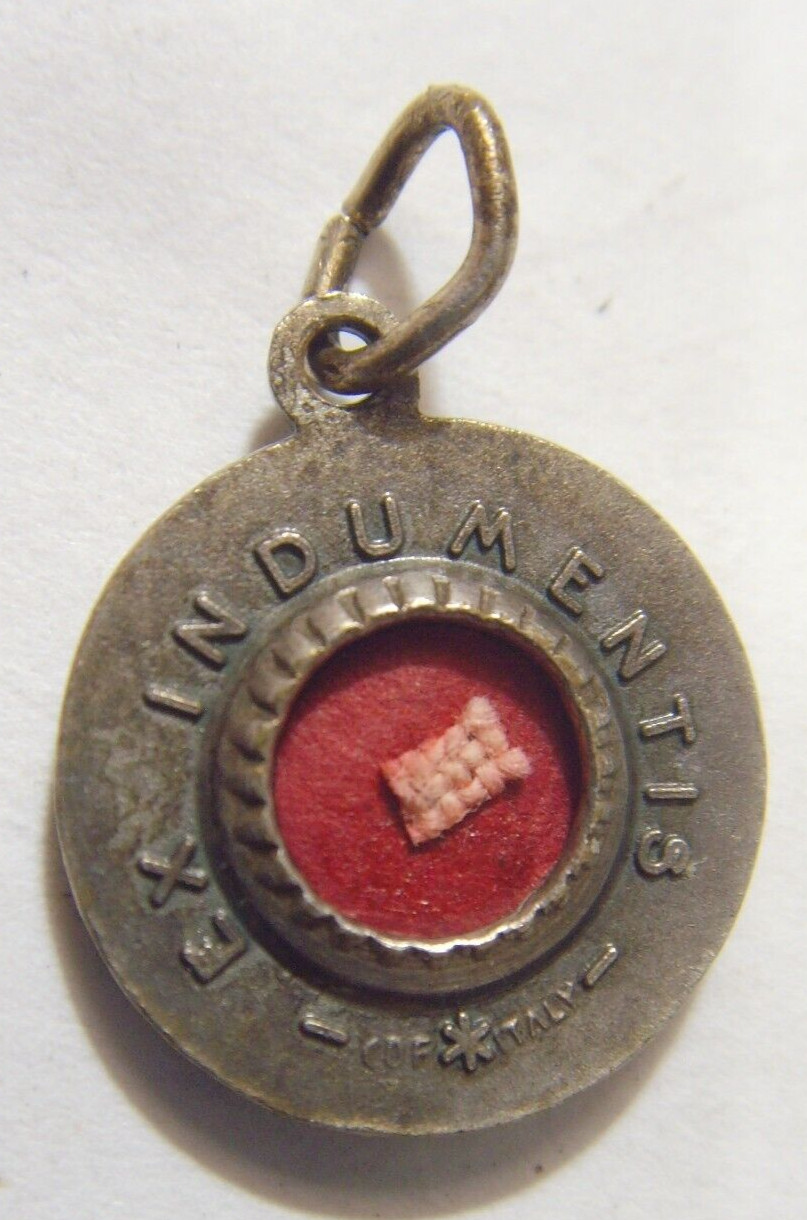 Scarce antique Catholic Saint Elizabeth Bergeron second class  holy Relic fv1875