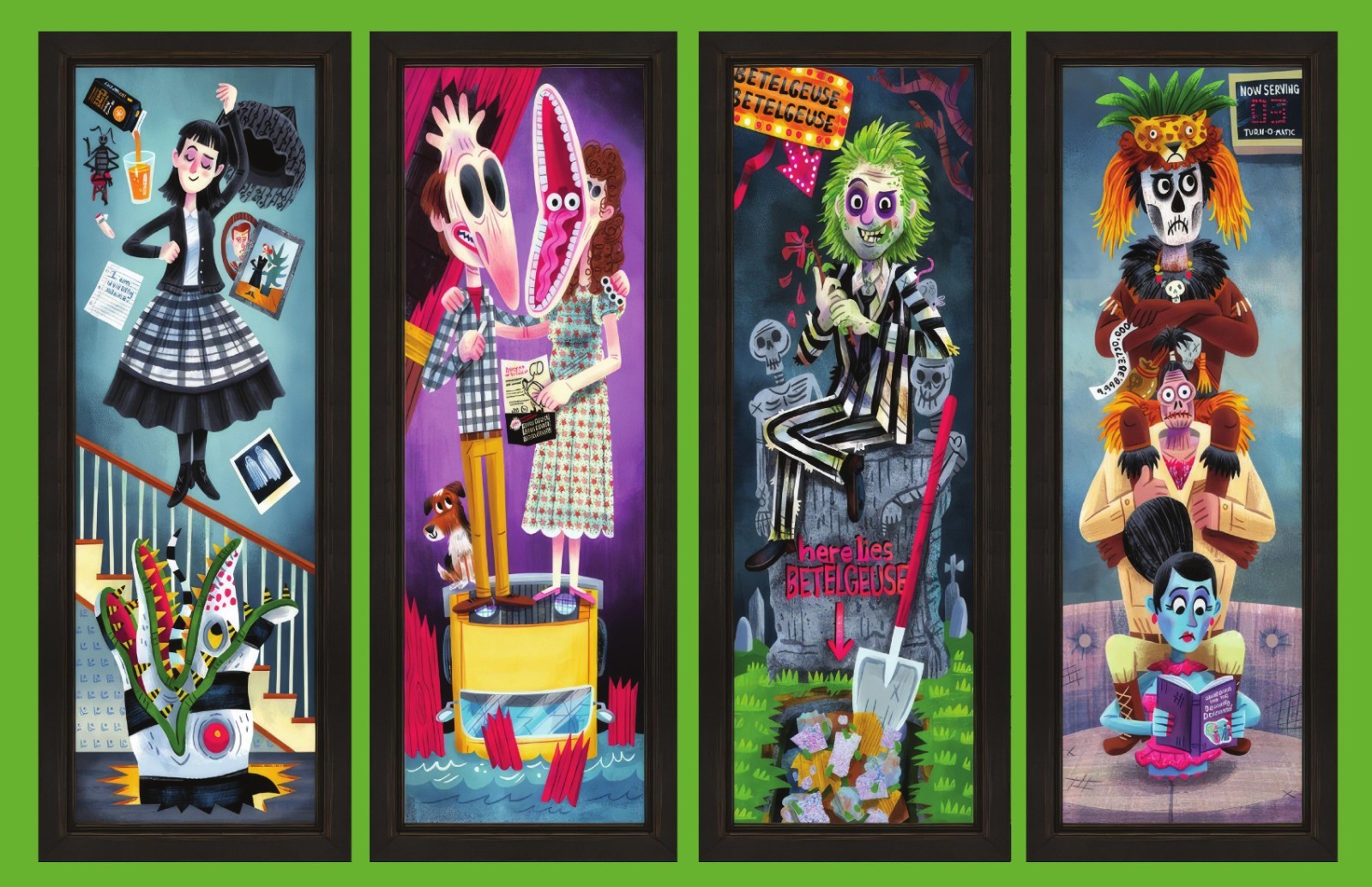 Beetlejuice Poster Vintage Movie Print Matte Glossy Archival Paper US Made