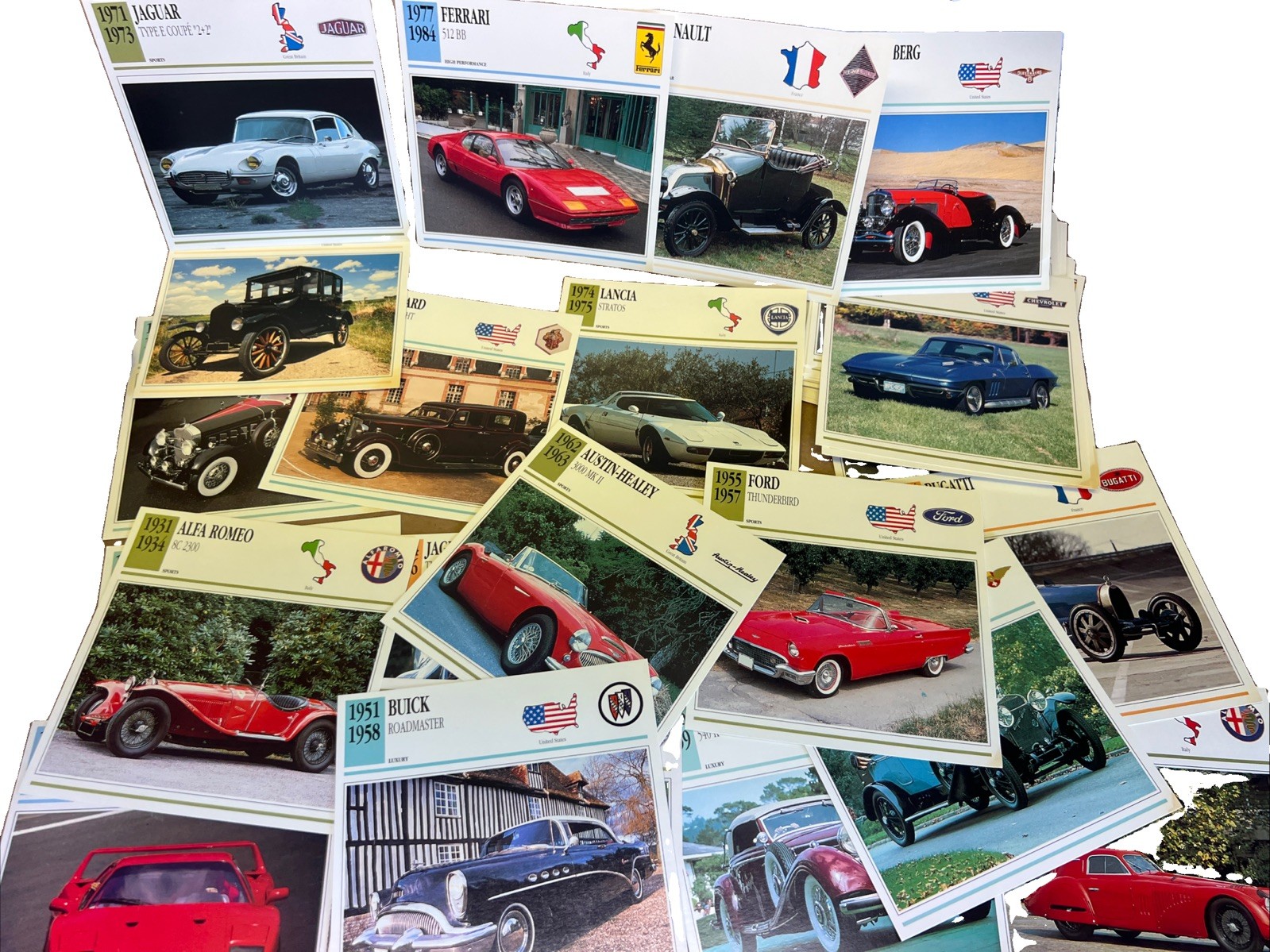 Car Picture Cards x 70 Q Info Detail Collector Vintage Retro Decor    ￼￼