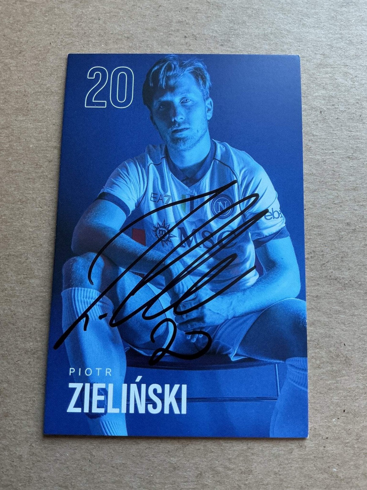 Piotr Zielinski, Poland 🇵🇱 SSC Napoli 2023/24 hand signed