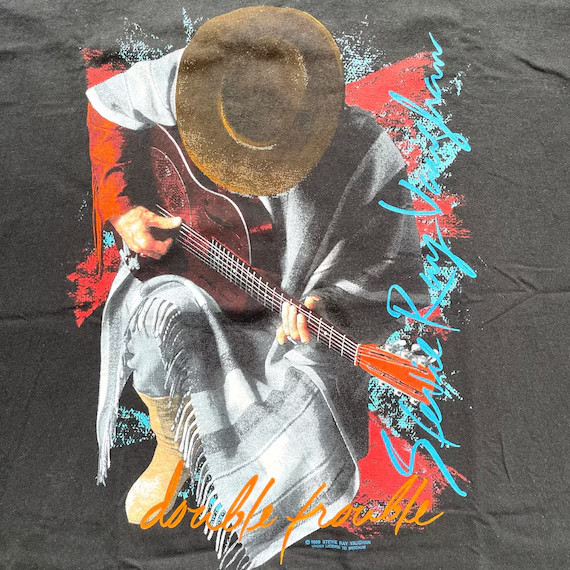Vintage 90's Stevie Ray Vaughan Double Trouble T- Shirt All Size S-5XL US007