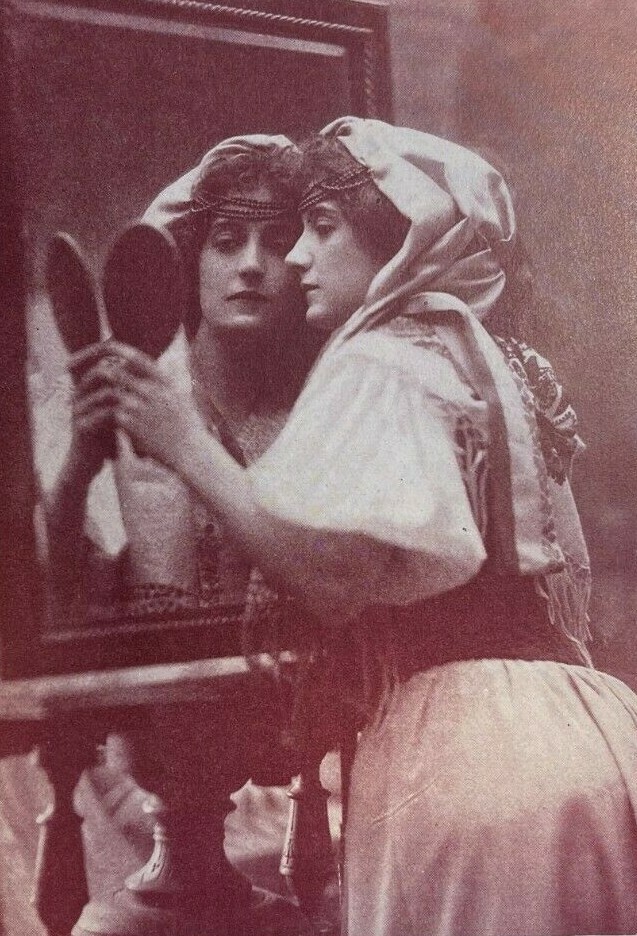 1899 Vintage Magazine Illustration Actress Miriam Nesbitt