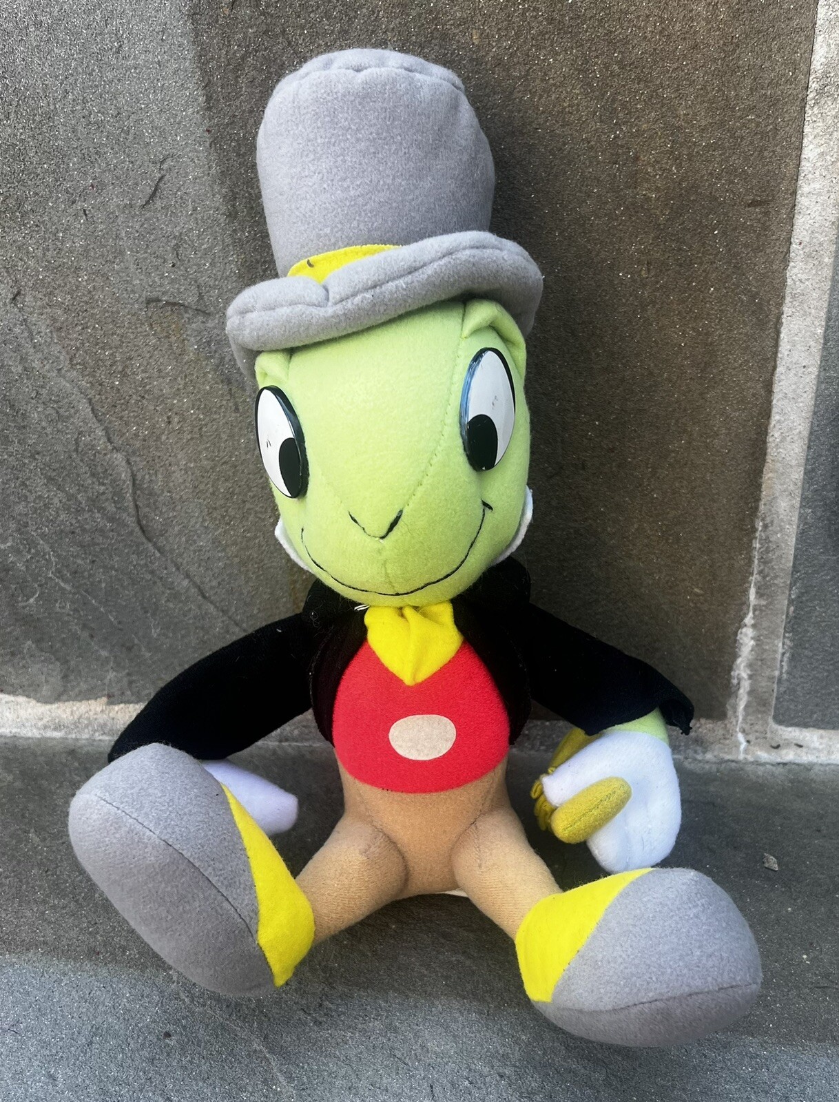 Vintage 1980s Disney Jiminy Cricket from Pinocchio Plush Toy 11”