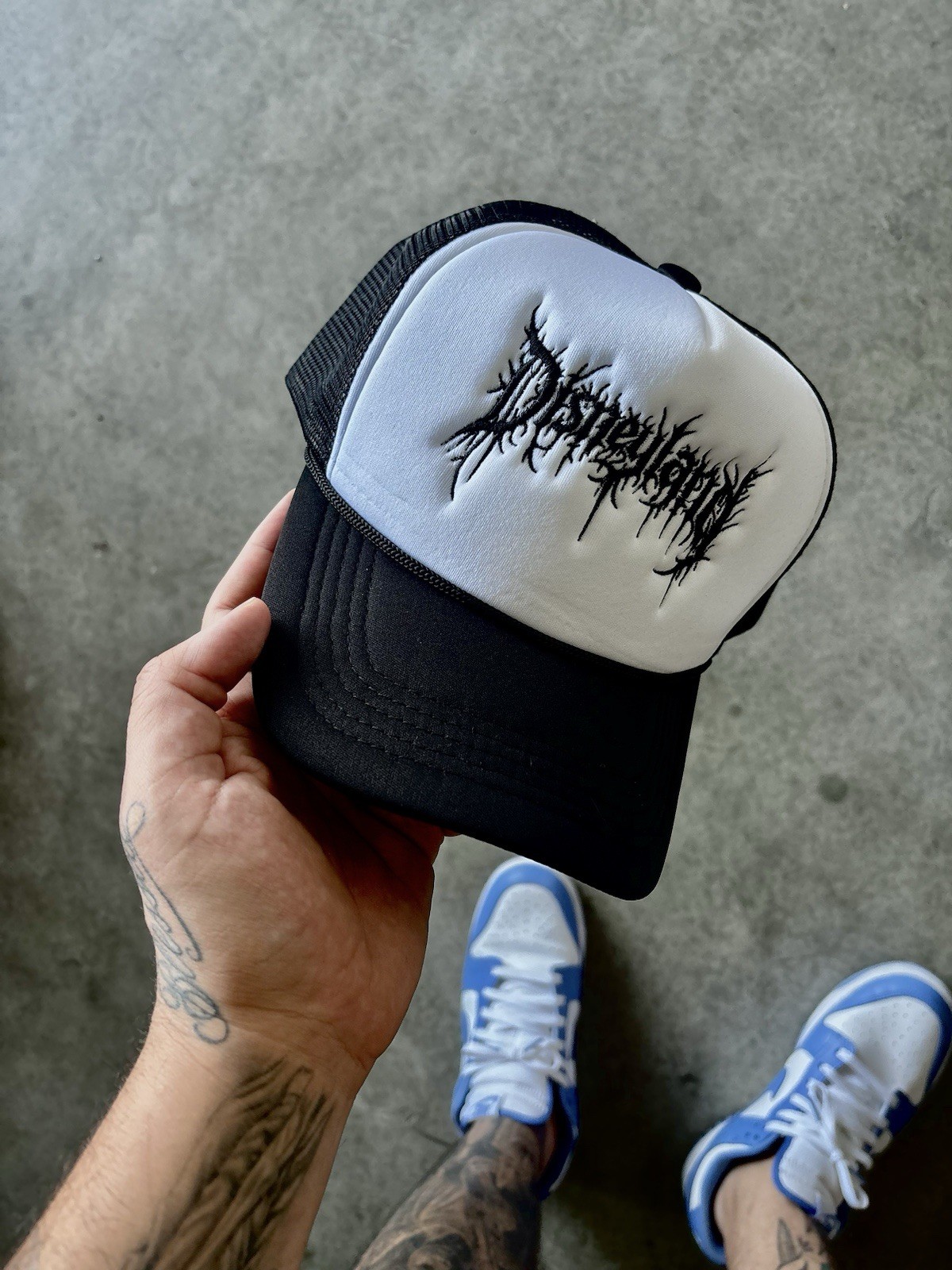 Disneyland Death Metal Trucker Hat Vintage Y2K