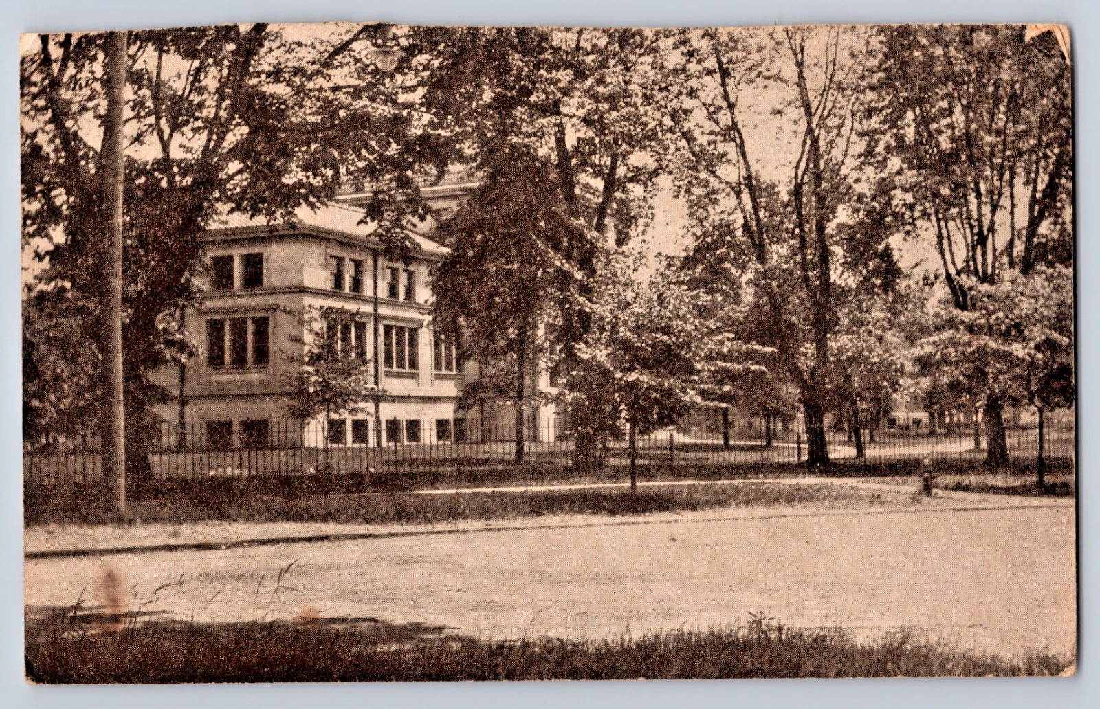 Chicago IL Northwestern University School of Engineering Posted In 1908 Postcard