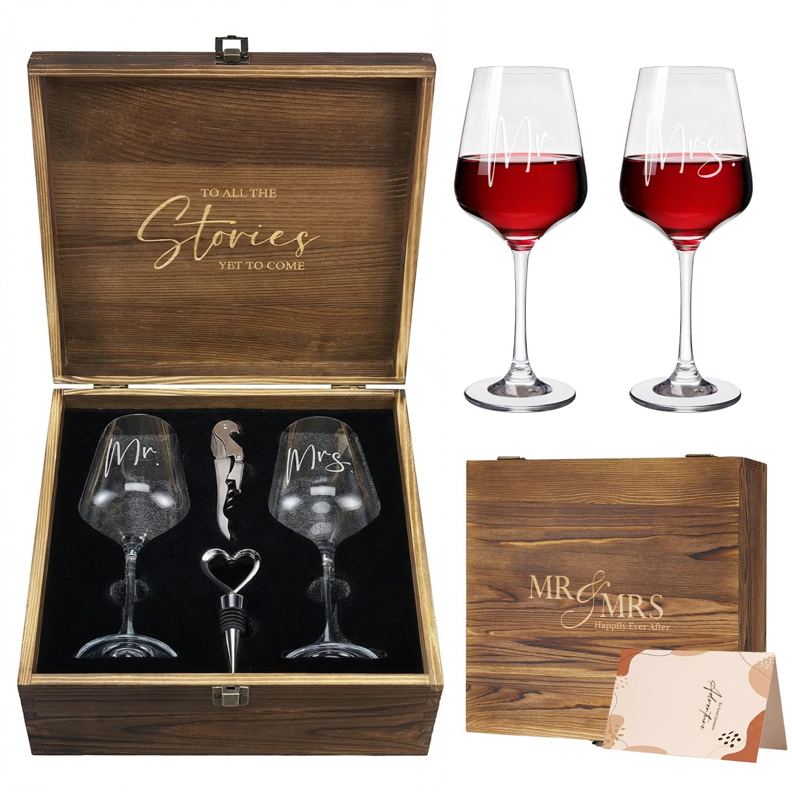 Aw Bridal Mr And Mrs Wine Glasses Wedding Gifts For Couples 2026 Engagement Aw Bridal Mr And Mrs Wine Glasses Wedding Gifts For Couples 2026 Engagement
