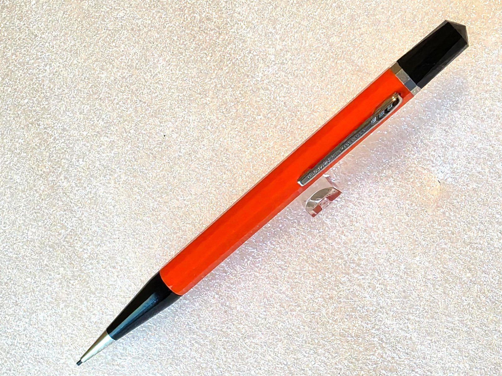 VTG /Large Autopoint GENUINE PARTS Advertising Mechanical Pencil ORANGE Rare 50s