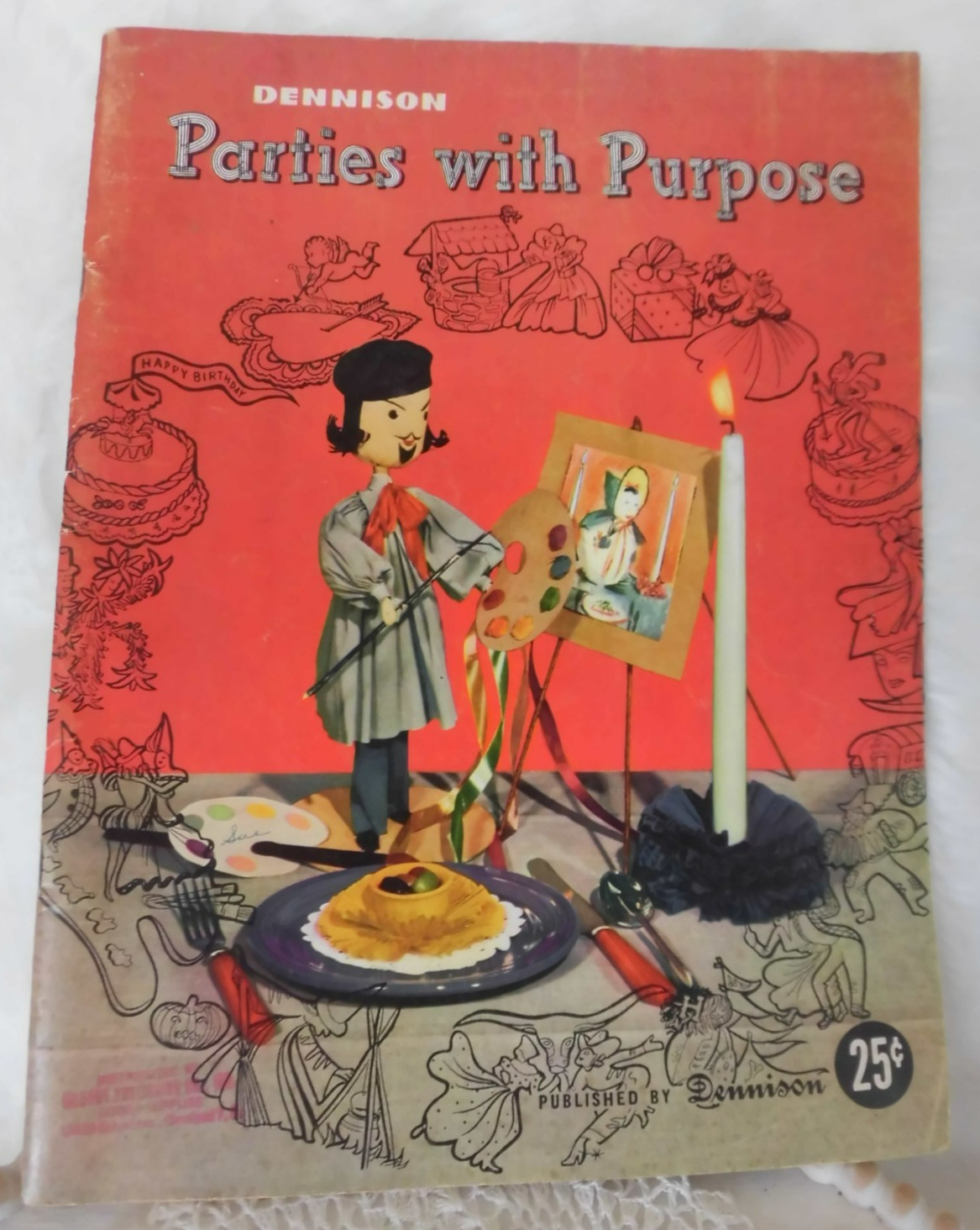 1949 PARTIES w/ PURPOSE vintage DENNISON crepe paper craft theme holiday ideas 1949 PARTIES w/ PURPOSE vintage DENNISON crepe paper craft theme holiday ideas