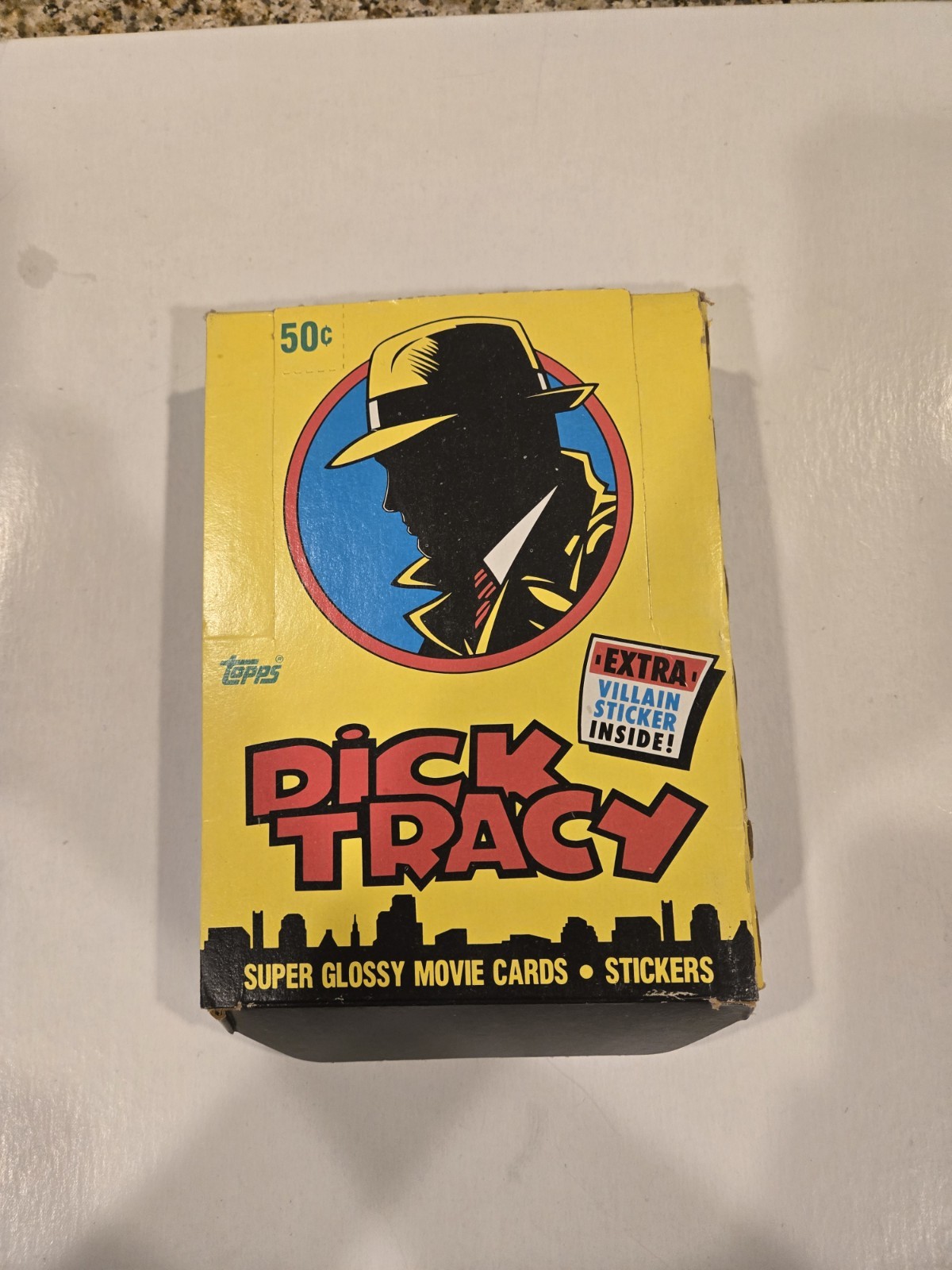 1990 Topps Dick Tracy Movie Trading Cards Opened Box 36 Sealed Wax Packs Poster 1990 Topps Dick Tracy Movie Trading Cards Opened Box 36 Sealed Wax Packs Poster