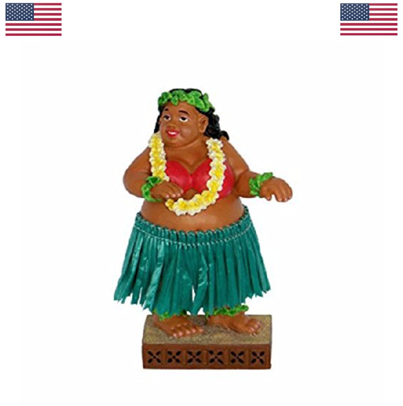 Dashboard Hula Girl Doll 4 Inch Sticky Base Spring Sways Car Decoration