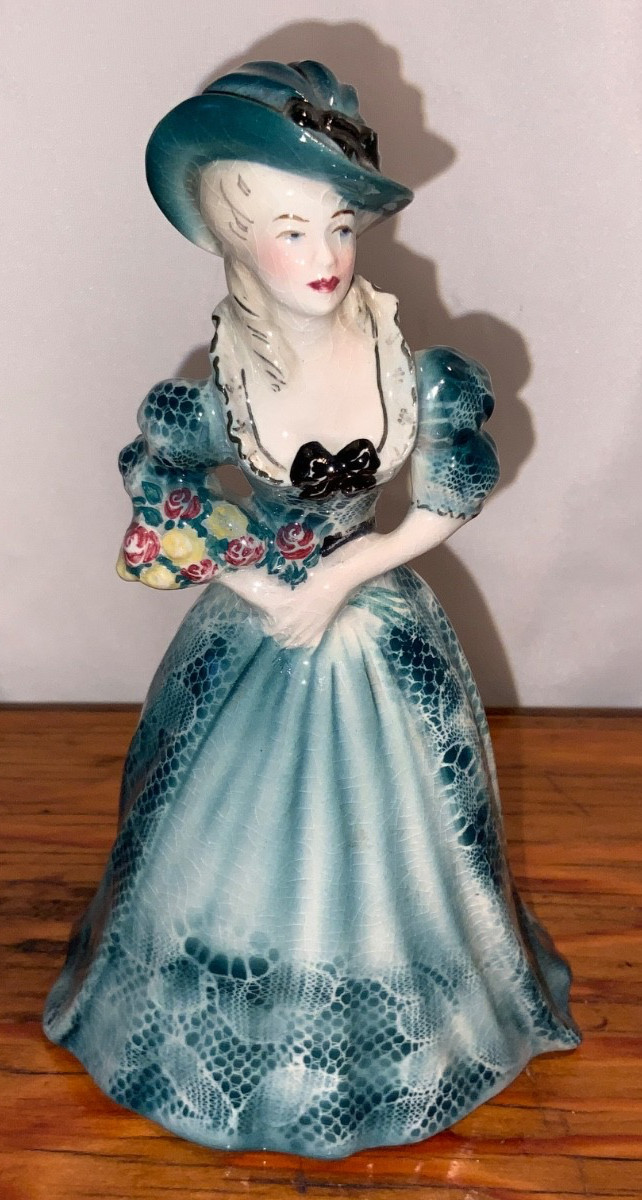 VTG Goldscheider Original Lady Figurine 7” Duchess Devonshire 1950’s Fine China