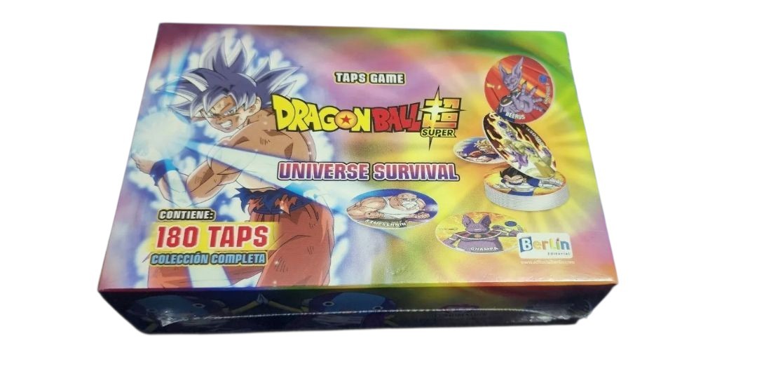 DRAGON BALL SUPER TAZOS 180/180 COMPLETE SET+BOX+CARDS 58/58 NEW BERLIN SEALED