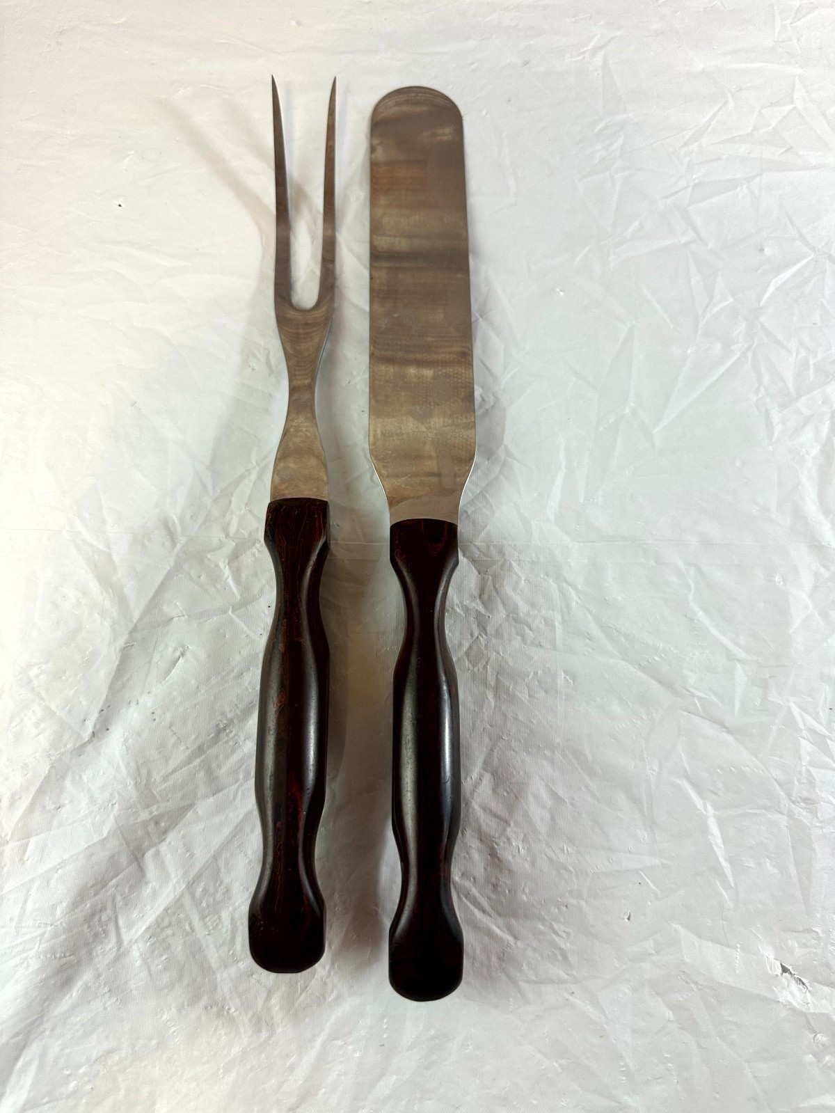 Vintage Cutco Carving Set No.1027 Serving Fork No.1028 Spatula Pair