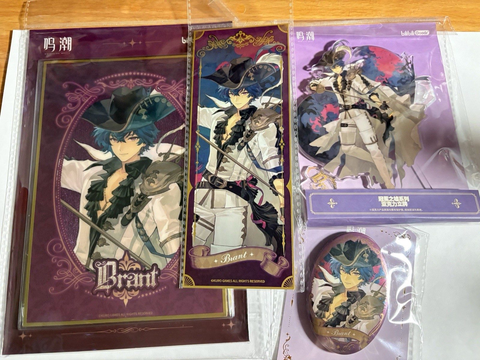 Official Wuthering Waves Brant Bilibili Goods Merch Set 