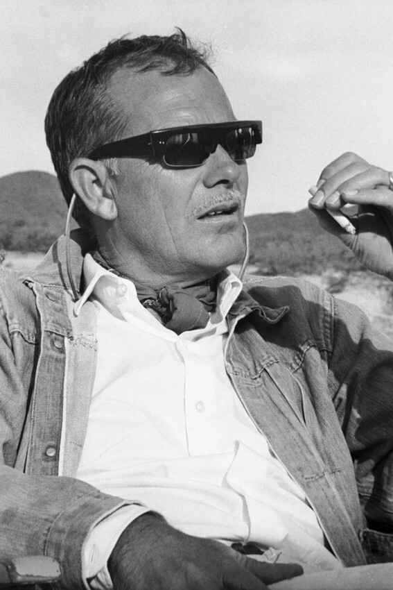 SAM PECKINPAH RARE CANDID 24X36 B&W 24x36 inch Poster