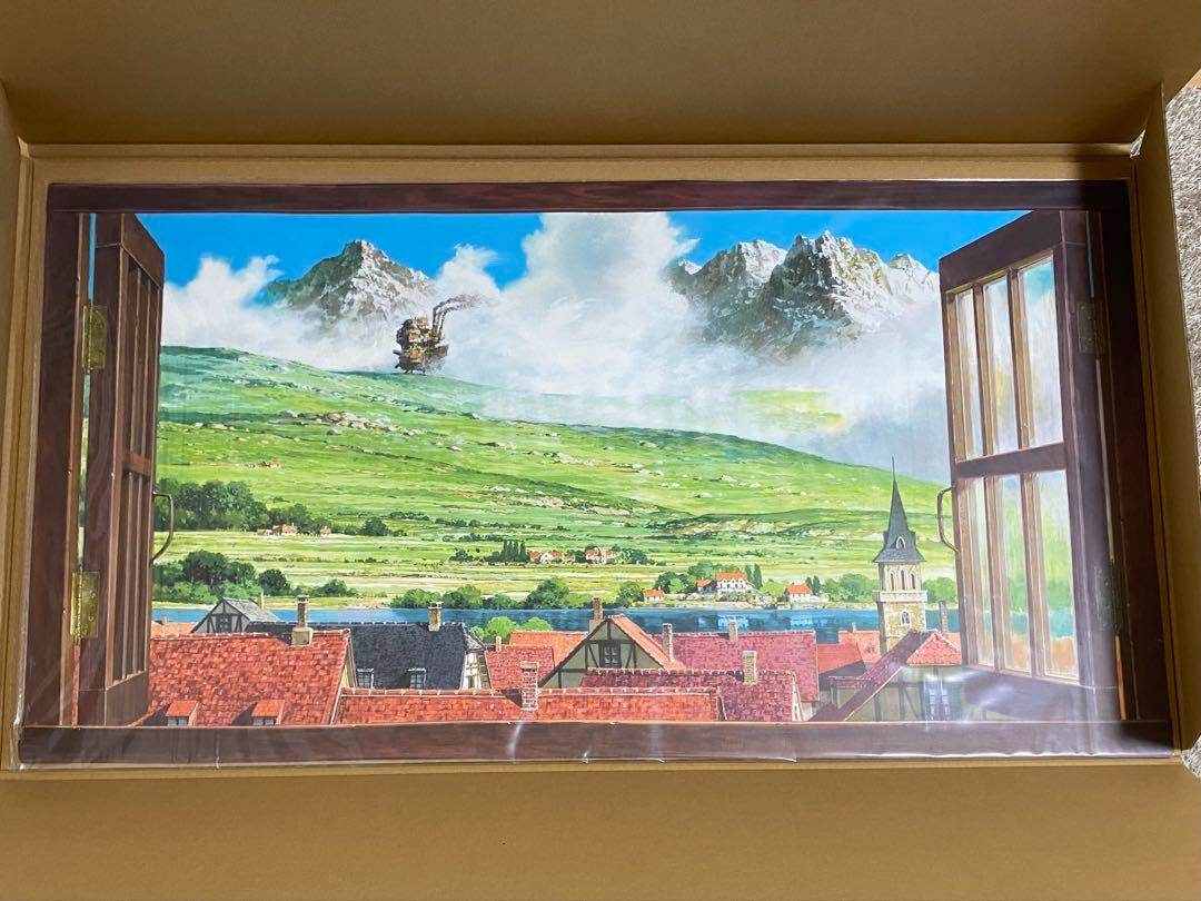 Studio Ghibli Museum Wall Art – Town Where Howl Comes – Limited Japan Item New