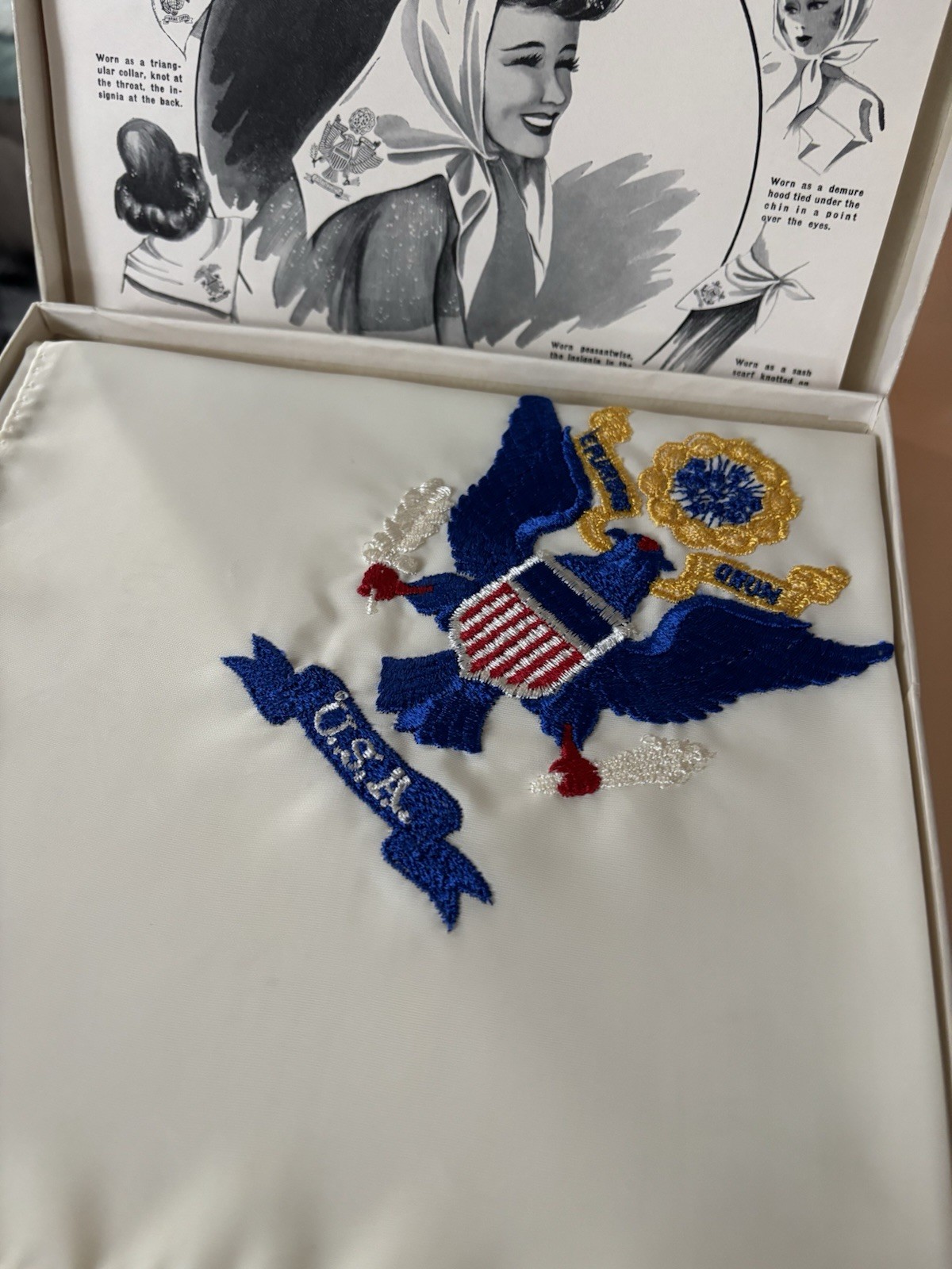 WW2 Victory Scarf in original box