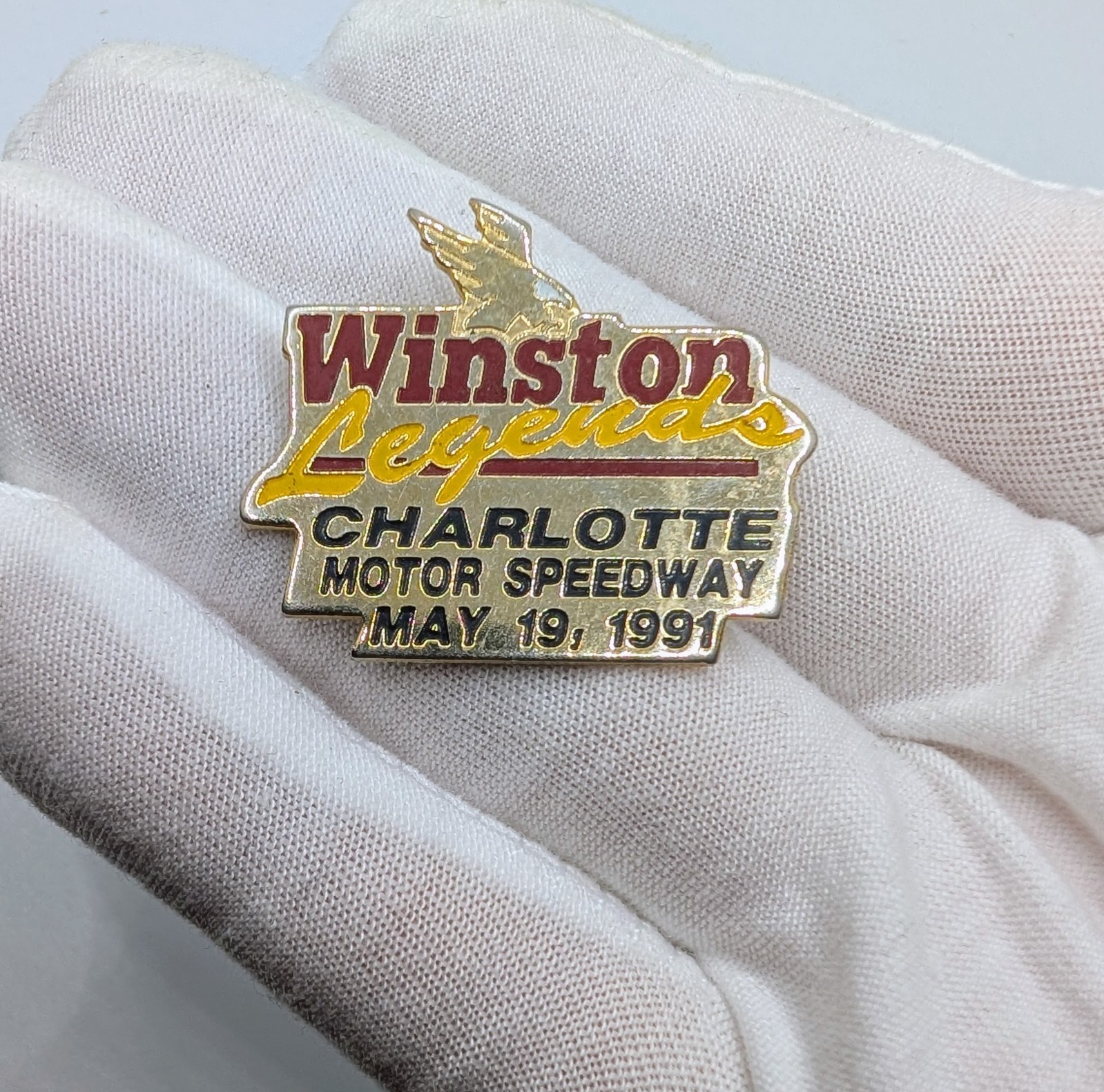 Vintage 1991 Winston Legends Charlotte Motor Speedway NASCAR Lapel Pin