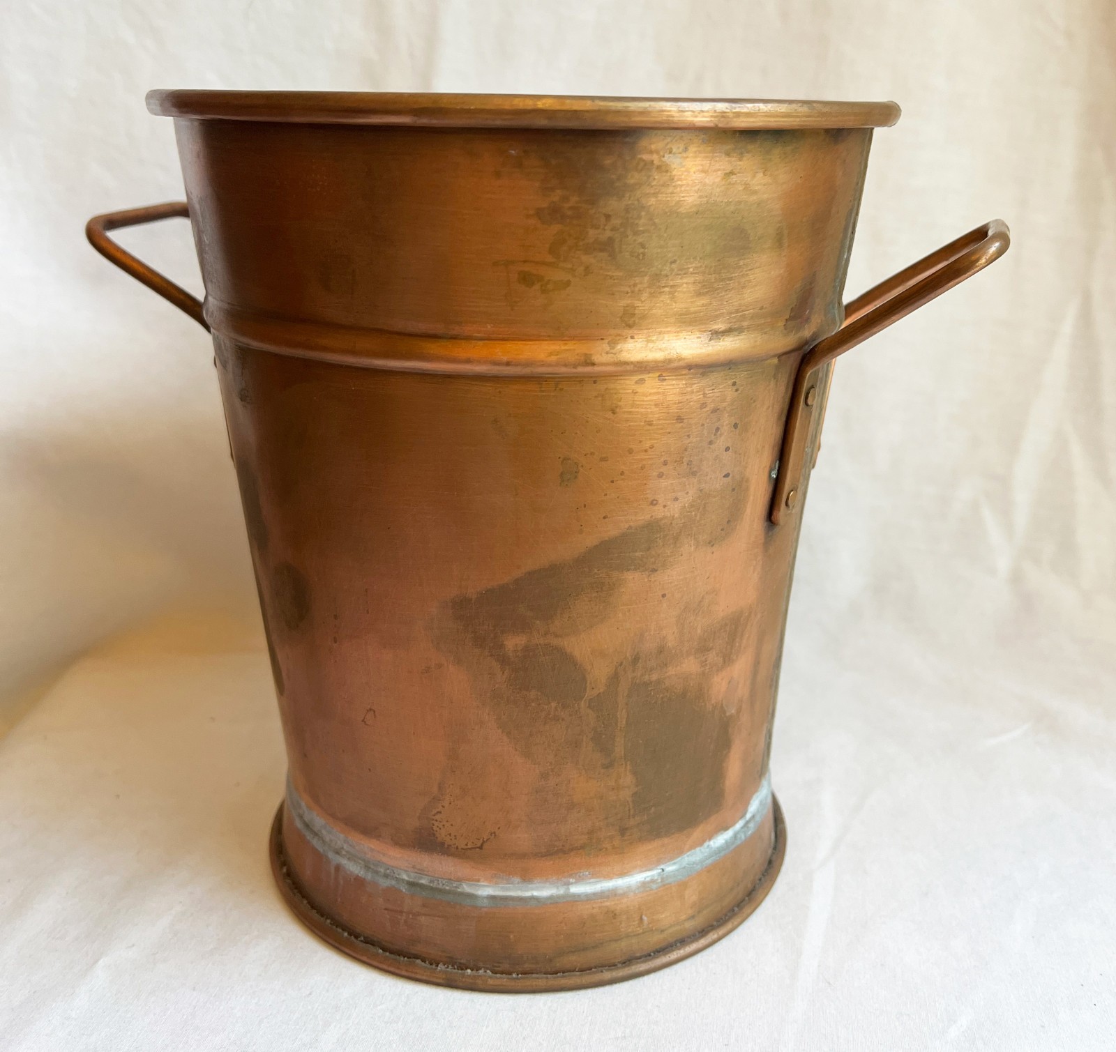 Vtg Smith & Hawken Solid Copper French Flower Bucket Planter Made in Turkey 8x7 Vtg Smith & Hawken Solid Copper French Flower Bucket Planter Made in Turkey 8x7