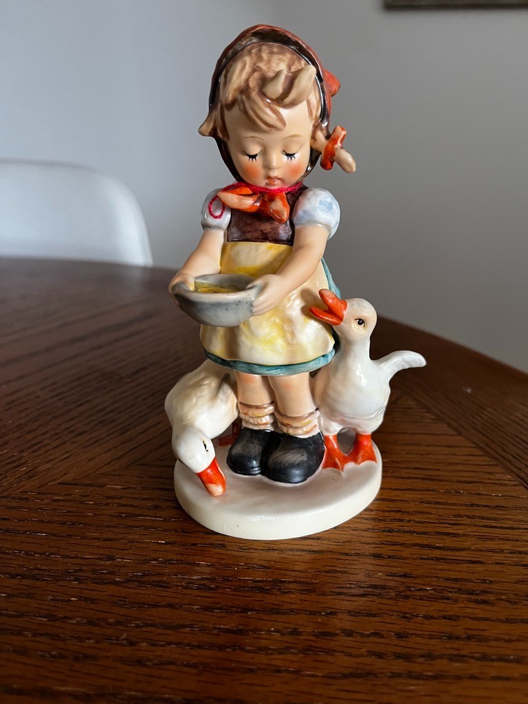 Vintage Hummel Goebel 1948 Girl with Geese Figurine 197  Be Patient