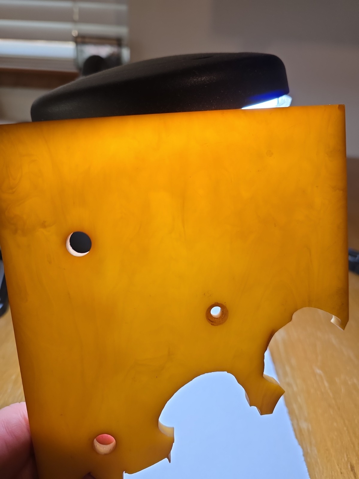 Bakelite Block • 128g • Translucent Marbling, Swirls Bakelite Block • 128g • Translucent Marbling, Swirls
